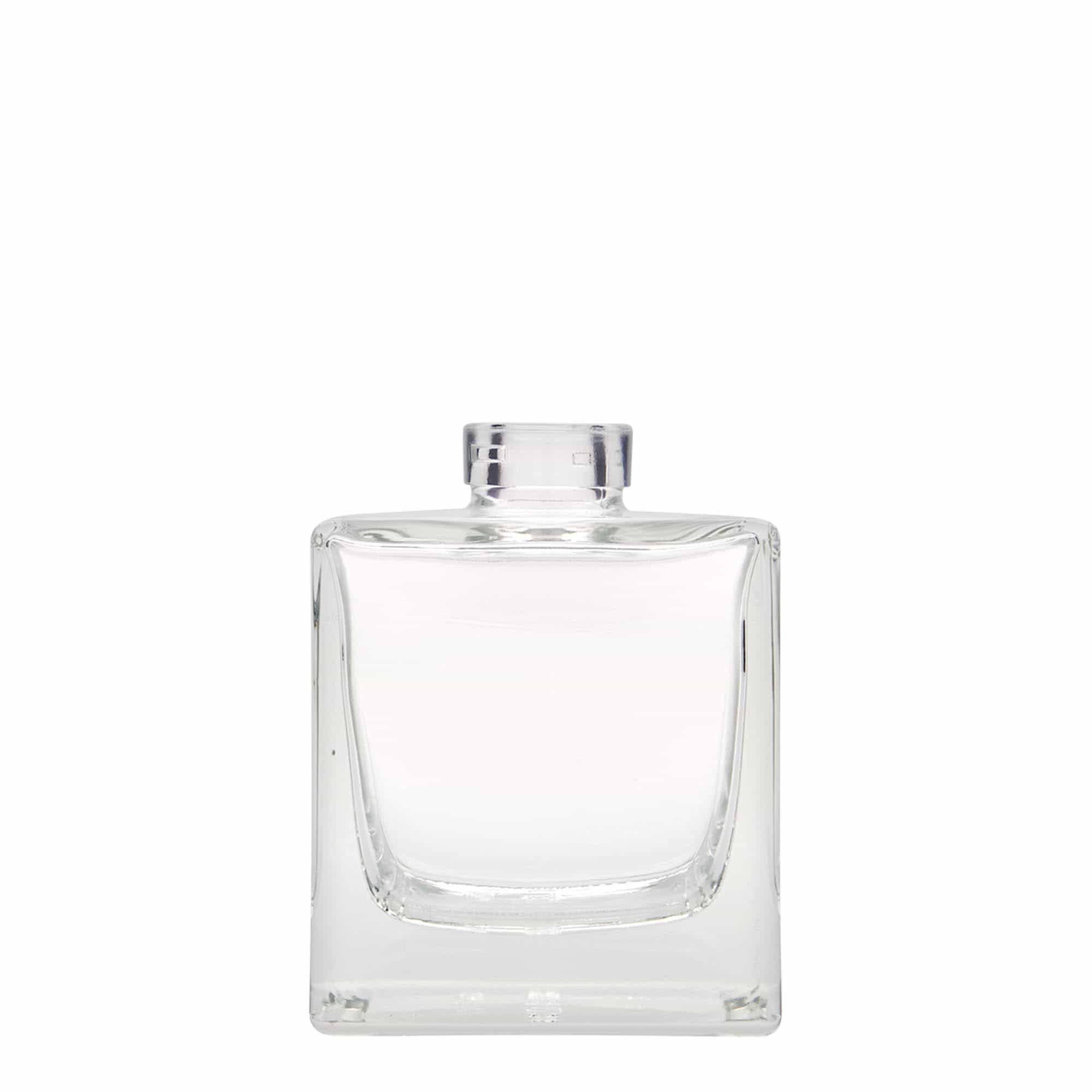 200 ml glasflaska 'Cube', kvadratisk, mynning: kork 200 ml glasflaska 'Cube', kvadratisk, mynning: kork