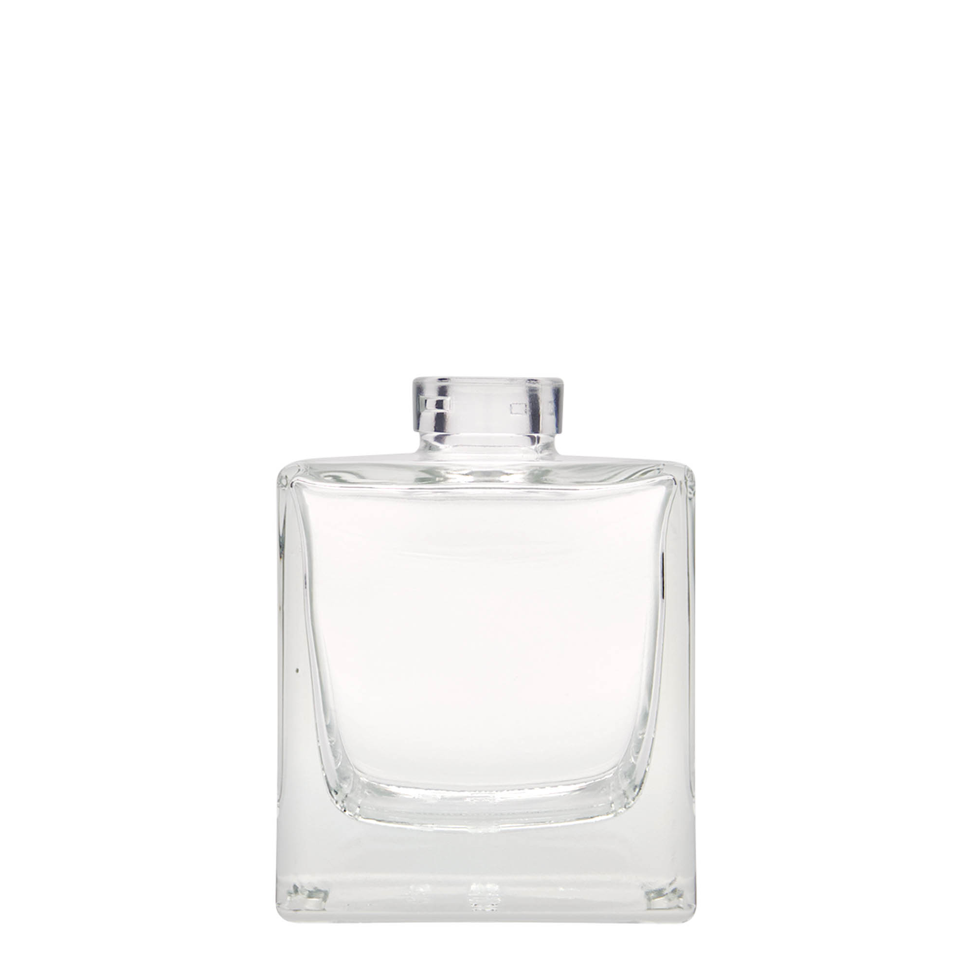 200 ml glasflaska 'Cube', fyrkantig, öppning: kork