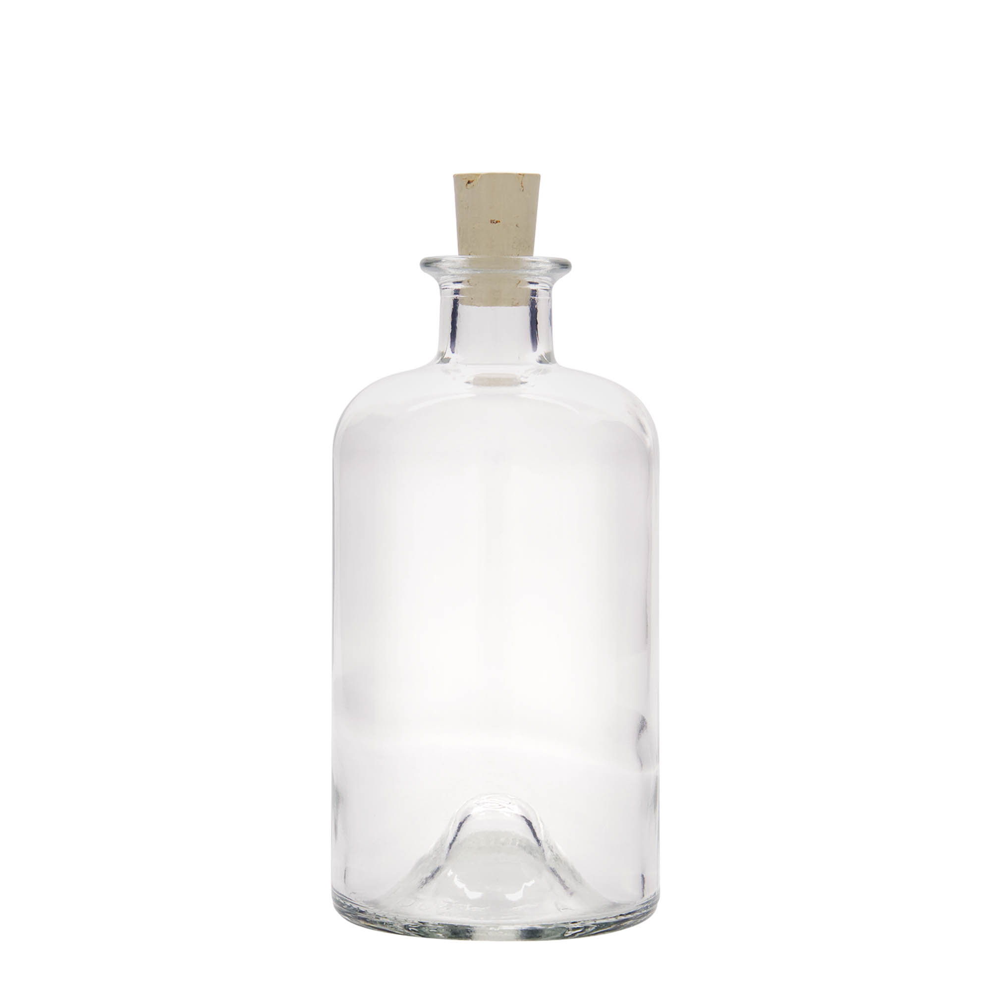 500 ml glasflaska apotekare 'Doktor', öppning: kork 500 ml glasflaska apotekare 'Doktor', öppning: kork