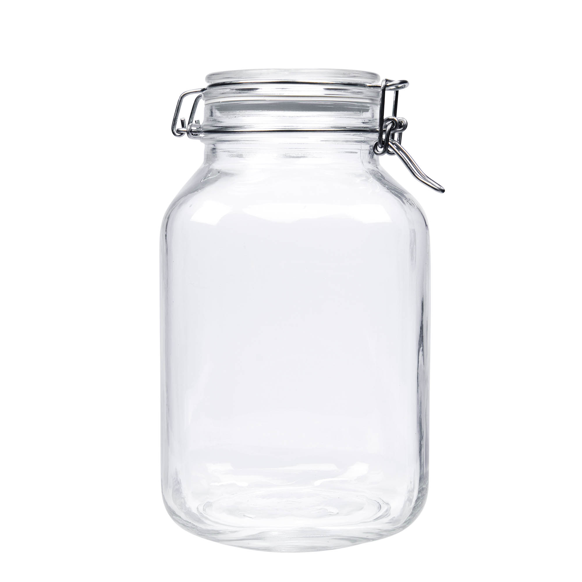 3 000 ml trådhänglåsburk 'Fido', kvadratisk, öppning: trådhänglås