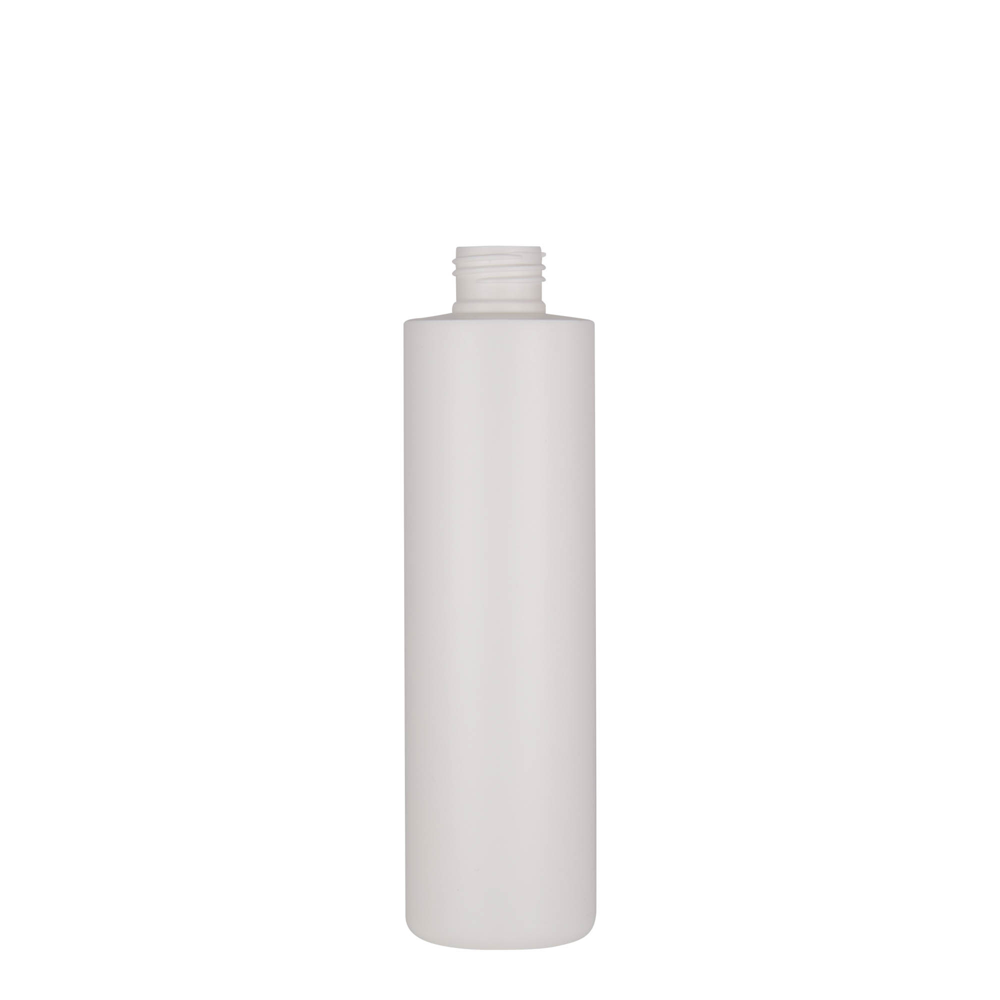 250 ml plastflaska 'Pipe', HDPE, vit, öppning: 24/410 250 ml plastflaska 'Pipe', HDPE, vit, öppning: 24/410