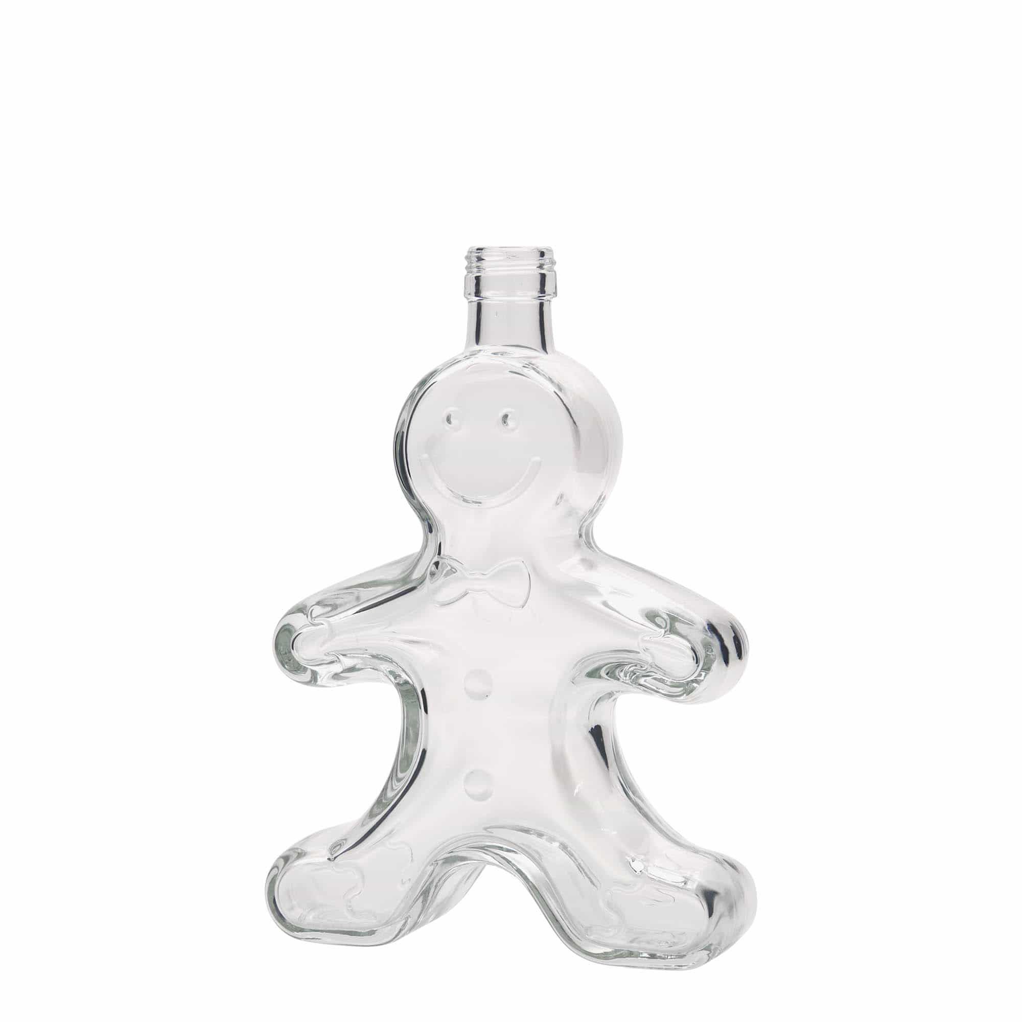 250 ml glasflaska 'Lebkuchenmann', öppning: PP 24