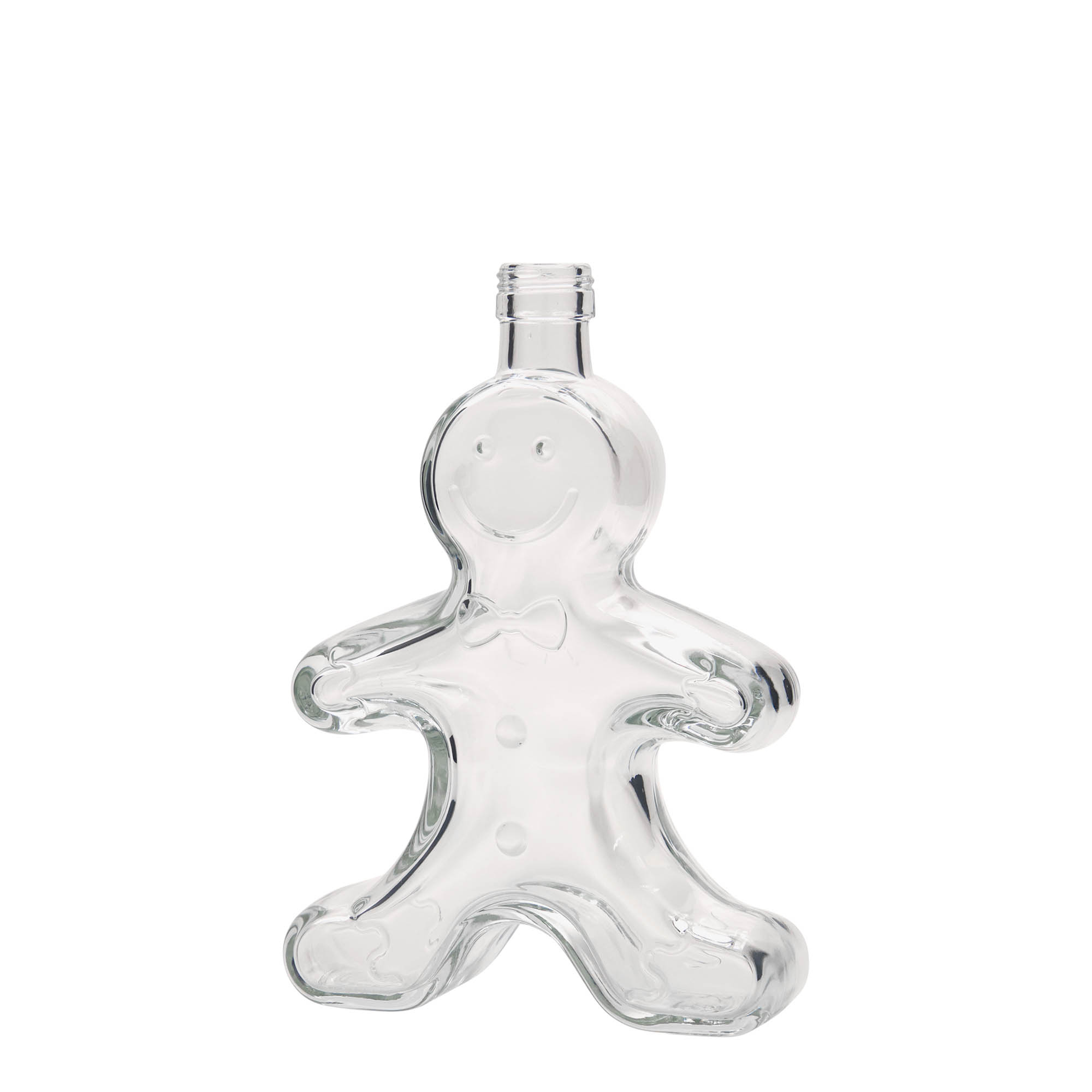 250 ml glasflaska 'Pepparkaksgubben', öppning: PP 24
