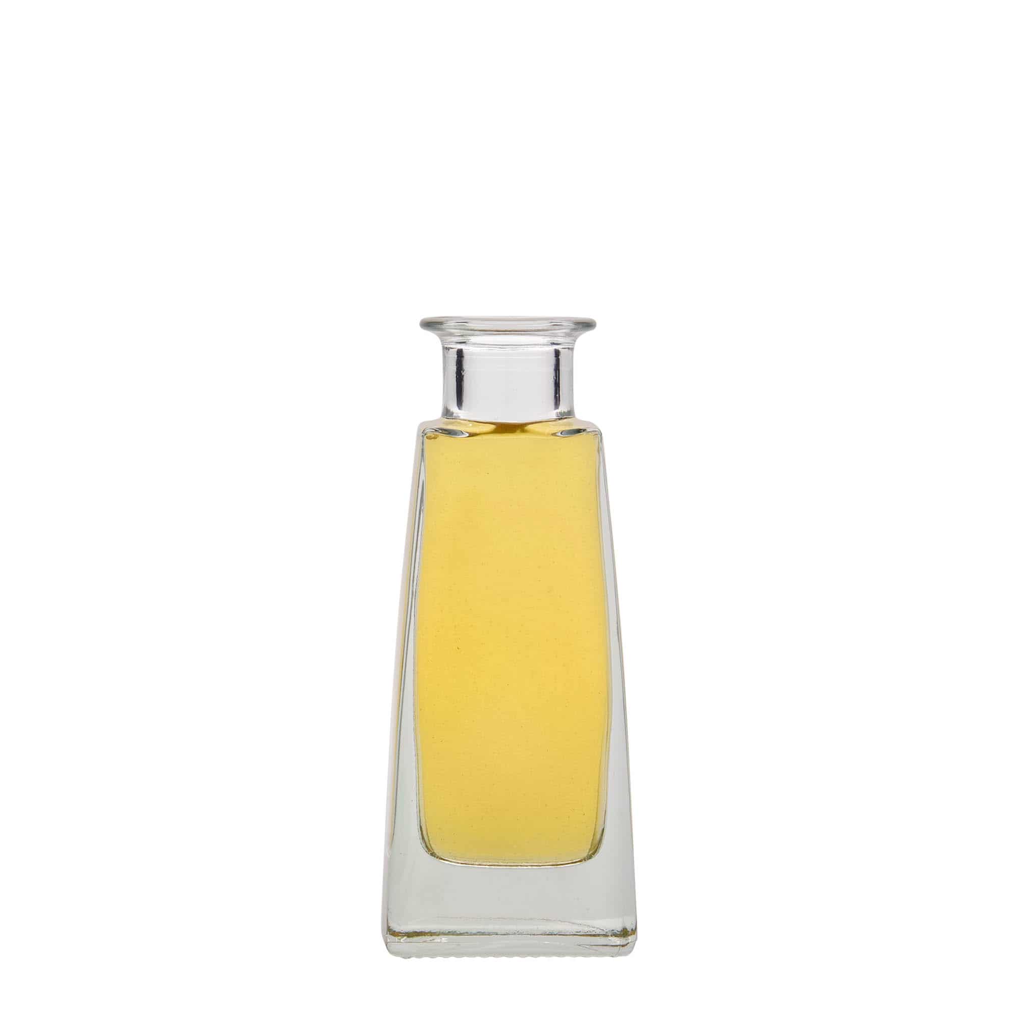 100 ml glasflaska 'Timmy', rektangulär, öppning: kork