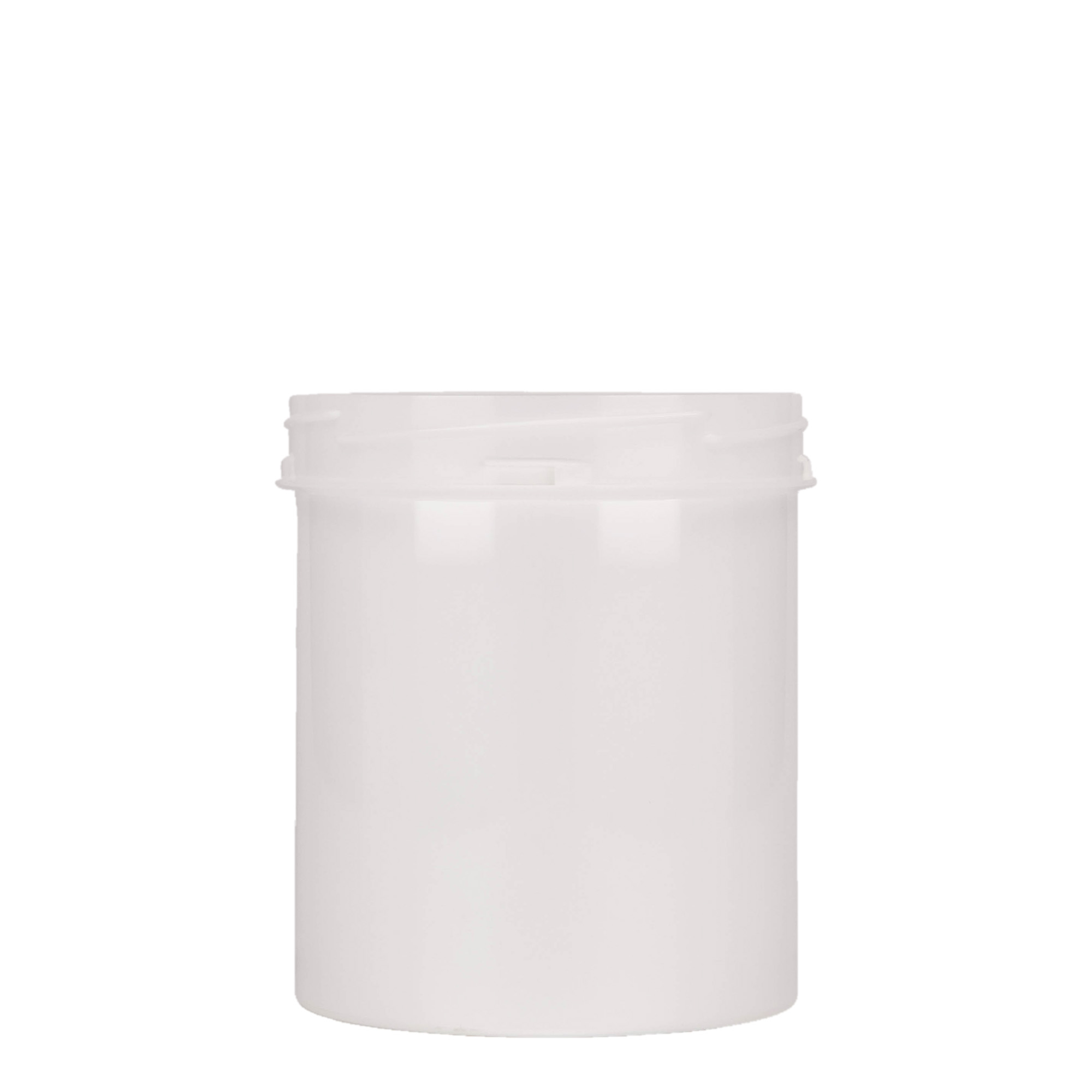 500 ml plastburk 'Securilock', PP, vit, öppning: skruvlock