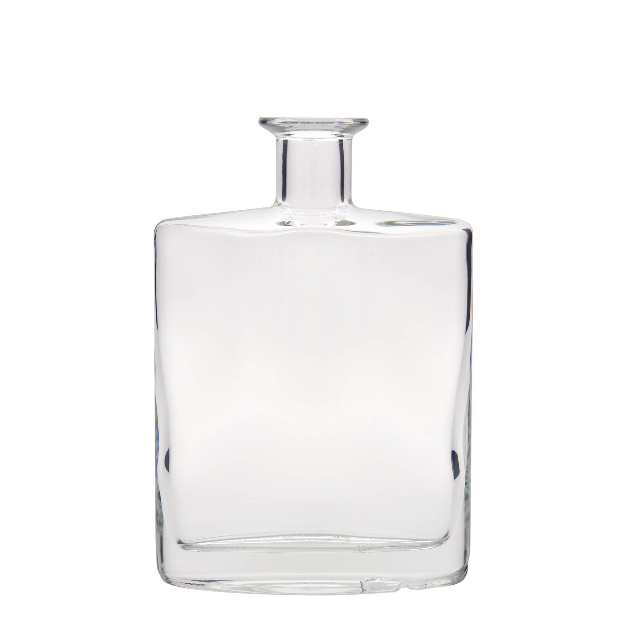 700 ml glasflaska 'Zorbas', oval, öppning: kork