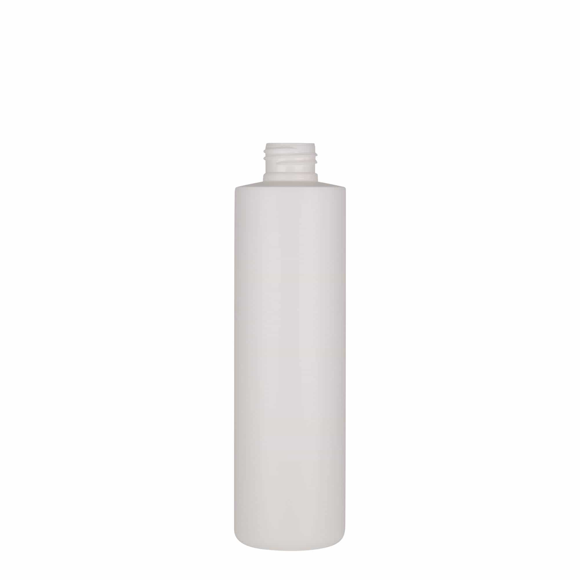 250 ml plastflaska 'Pipe', grön HDPE, vit, mynning: GPI 24/410 250 ml plastflaska 'Pipe', grön HDPE, vit, mynning: GPI 24/410