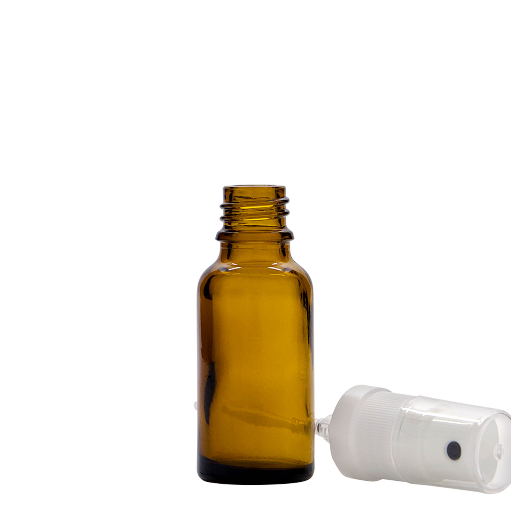 20 ml sprayflaska medicin, glas, brun, mynning: DIN 18 20 ml sprayflaska medicin, glas, brun, mynning: DIN 18
