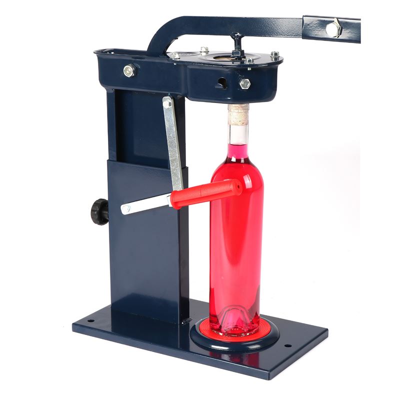 Korkskruv, metall, mörkblå