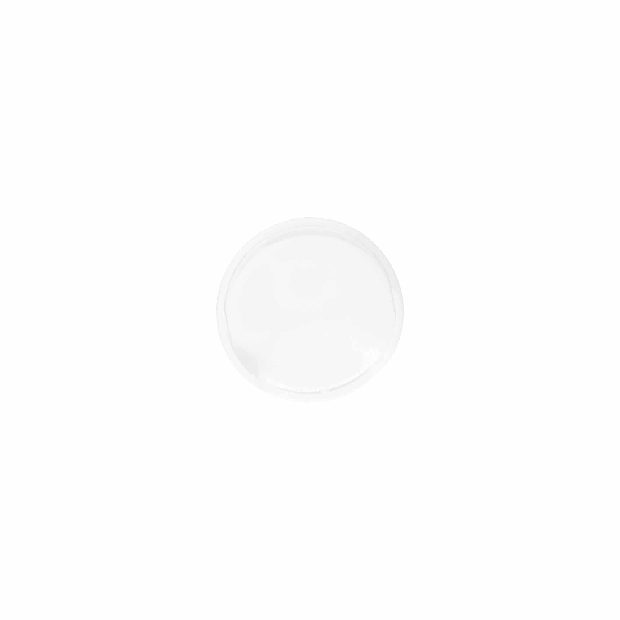 Skruvlock Disc Top, PP-plast, vitt, för mynning: 24/410