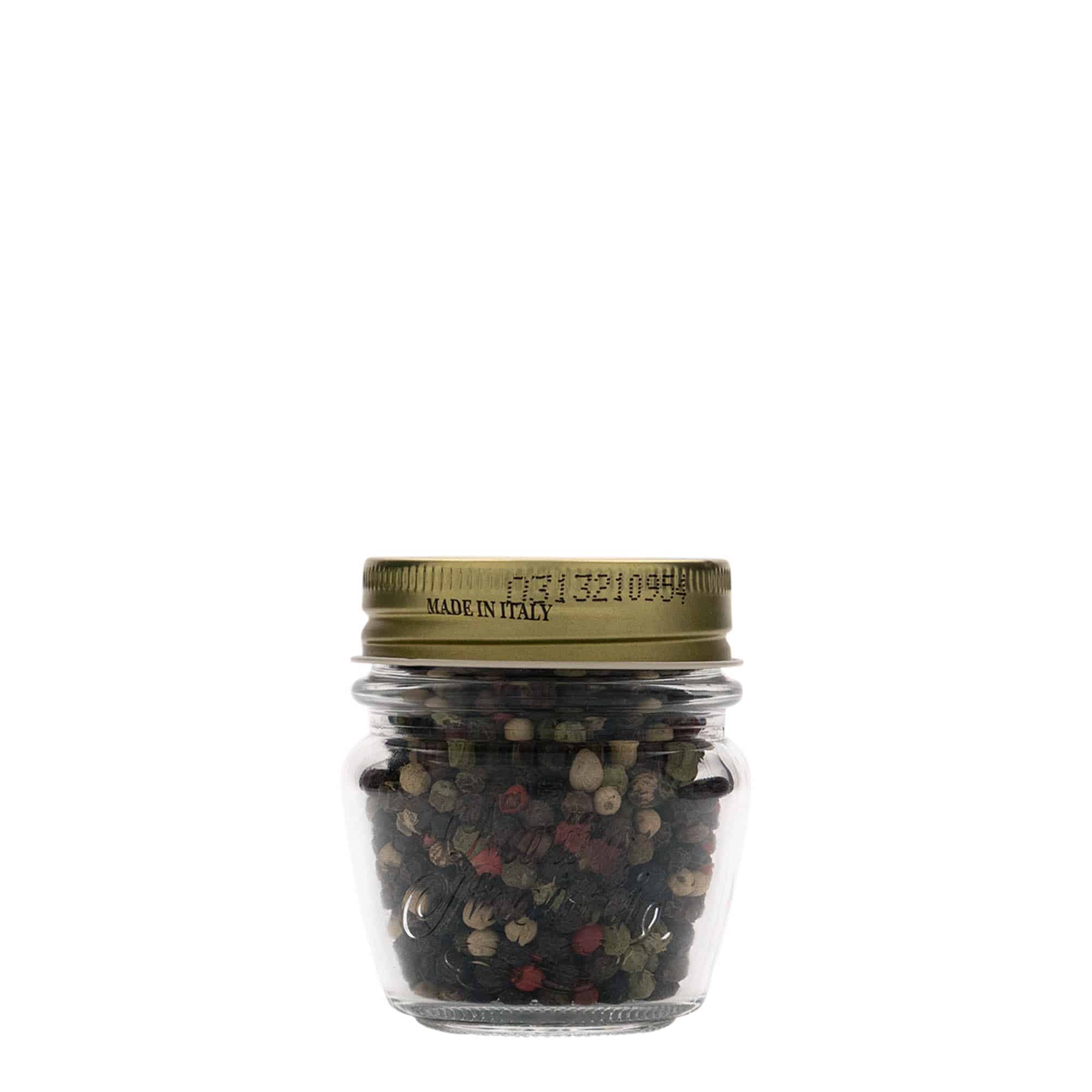 80 ml dekorglas 'Quattro Stagioni', mynning: skruvkapsel