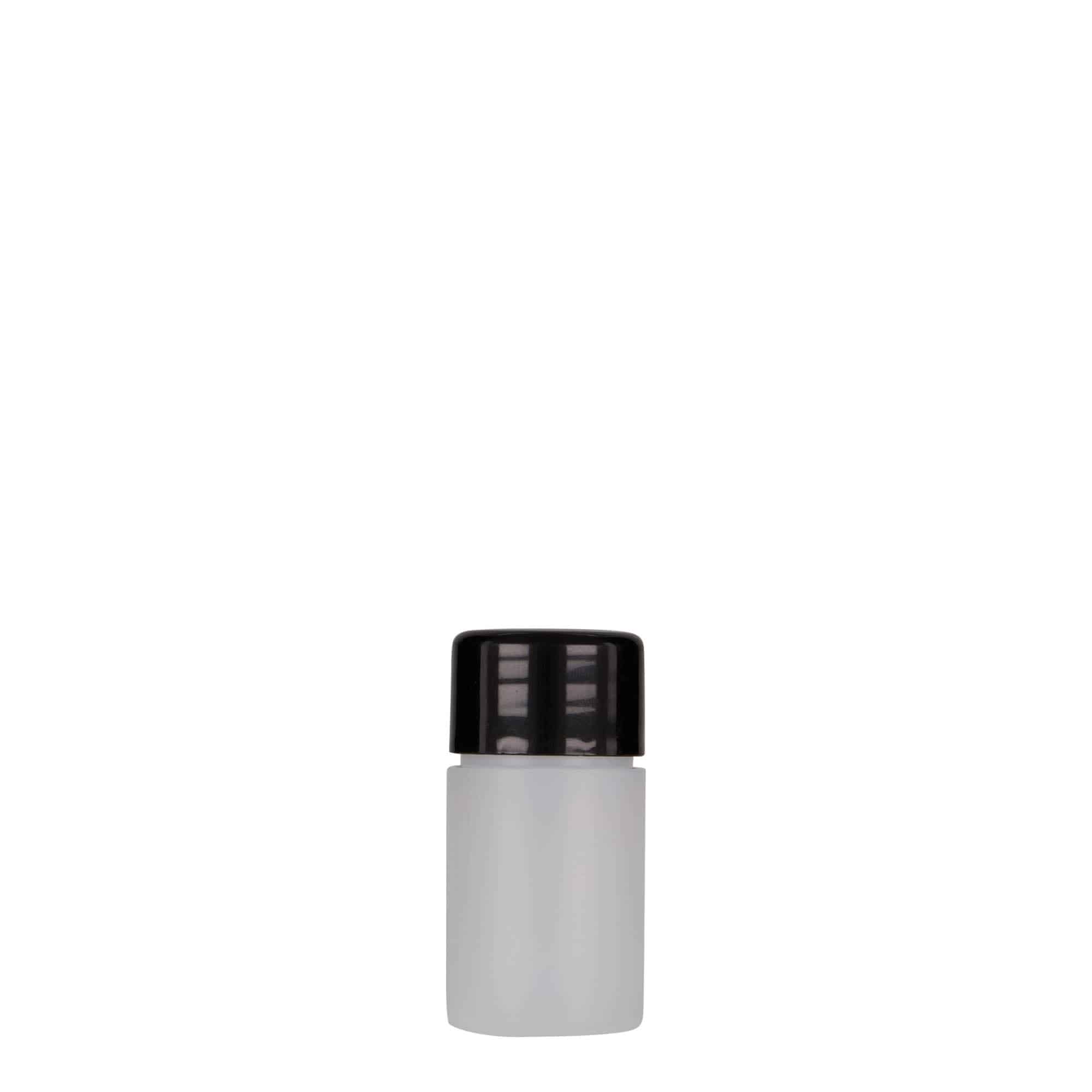 15 ml plastflaska 'Tuffy', HDPE, natur, öppning: 24/410