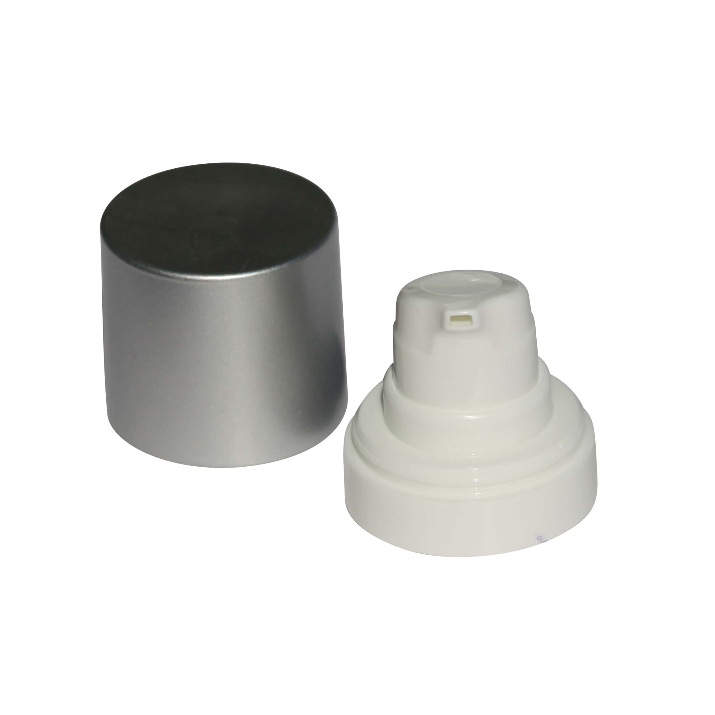 Airless dispenser pumphuvud 'Micro', PP-plast, silver