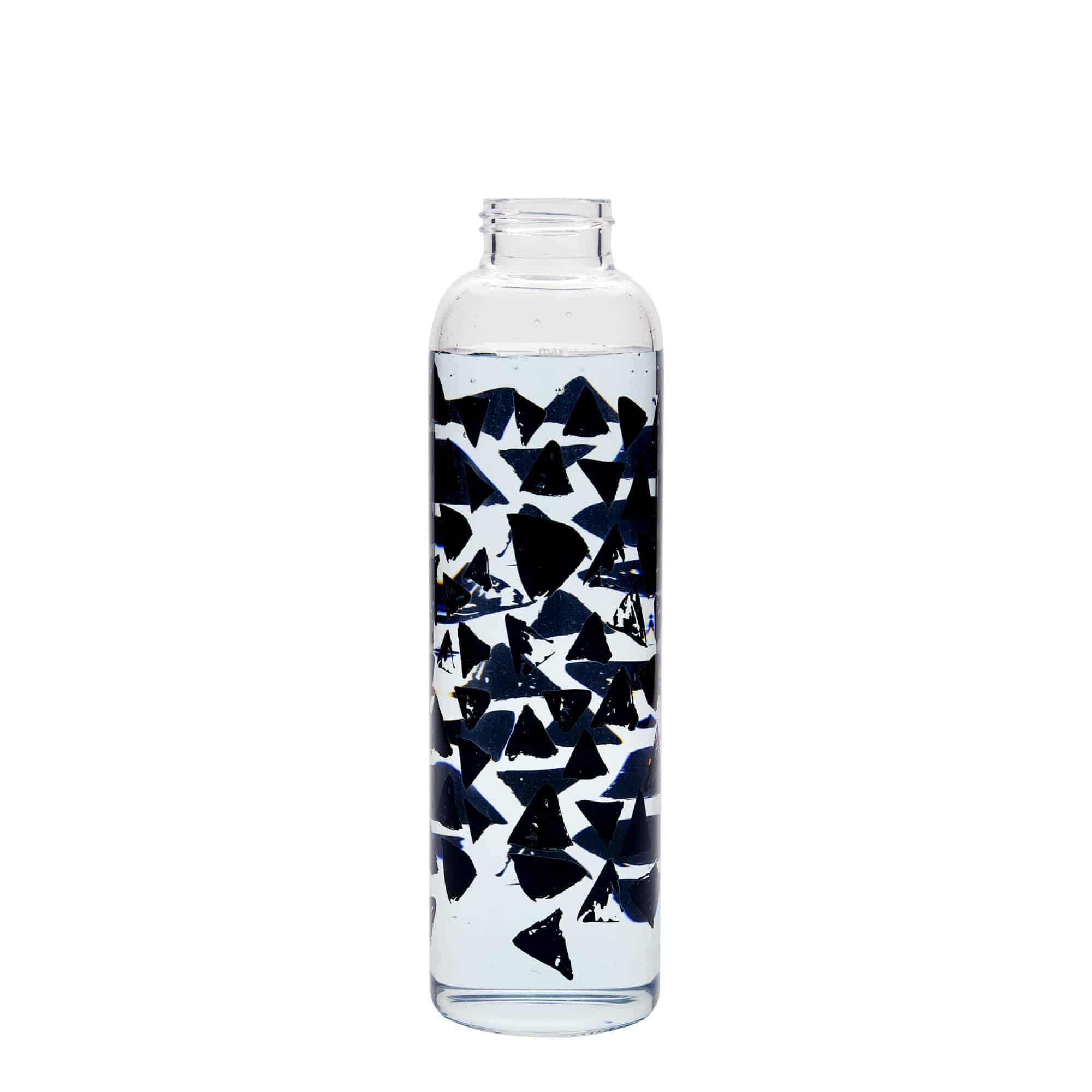 500 ml drickflaska 'Perseus - Svarta trianglar', öppning: skruvlock