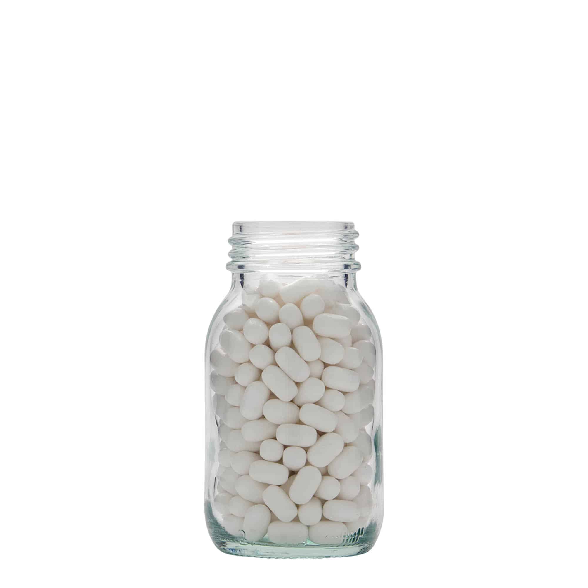 125 ml vid halsglas, mynning: DIN 40 125 ml vid halsglas, mynning: DIN 40