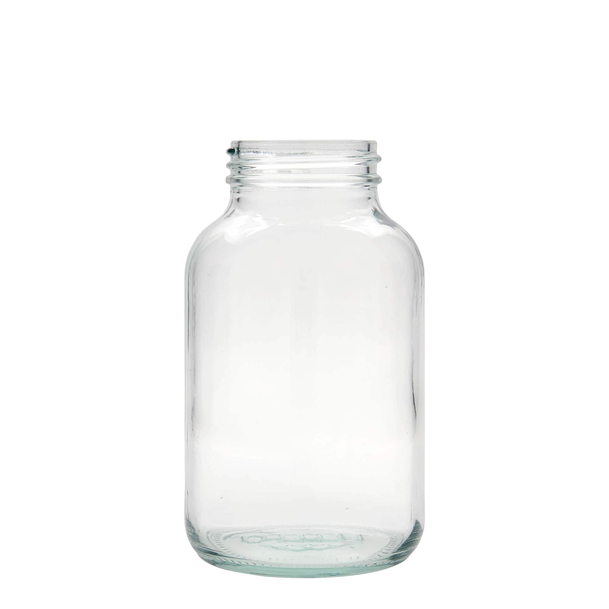 1 000 ml vid halsglas, mynning: DIN 68