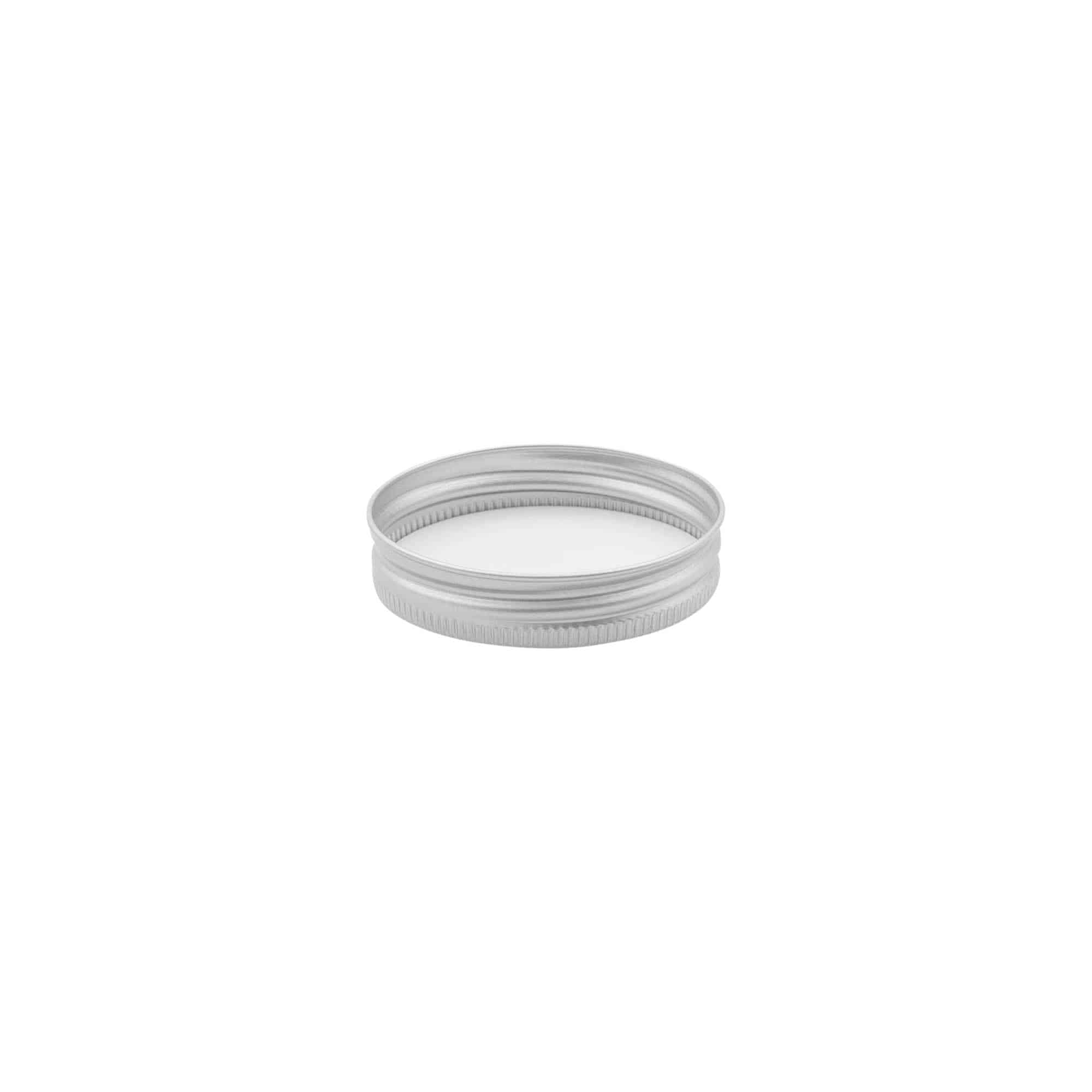 Skruvkapsel, metall, silver, för mynning: 48/400