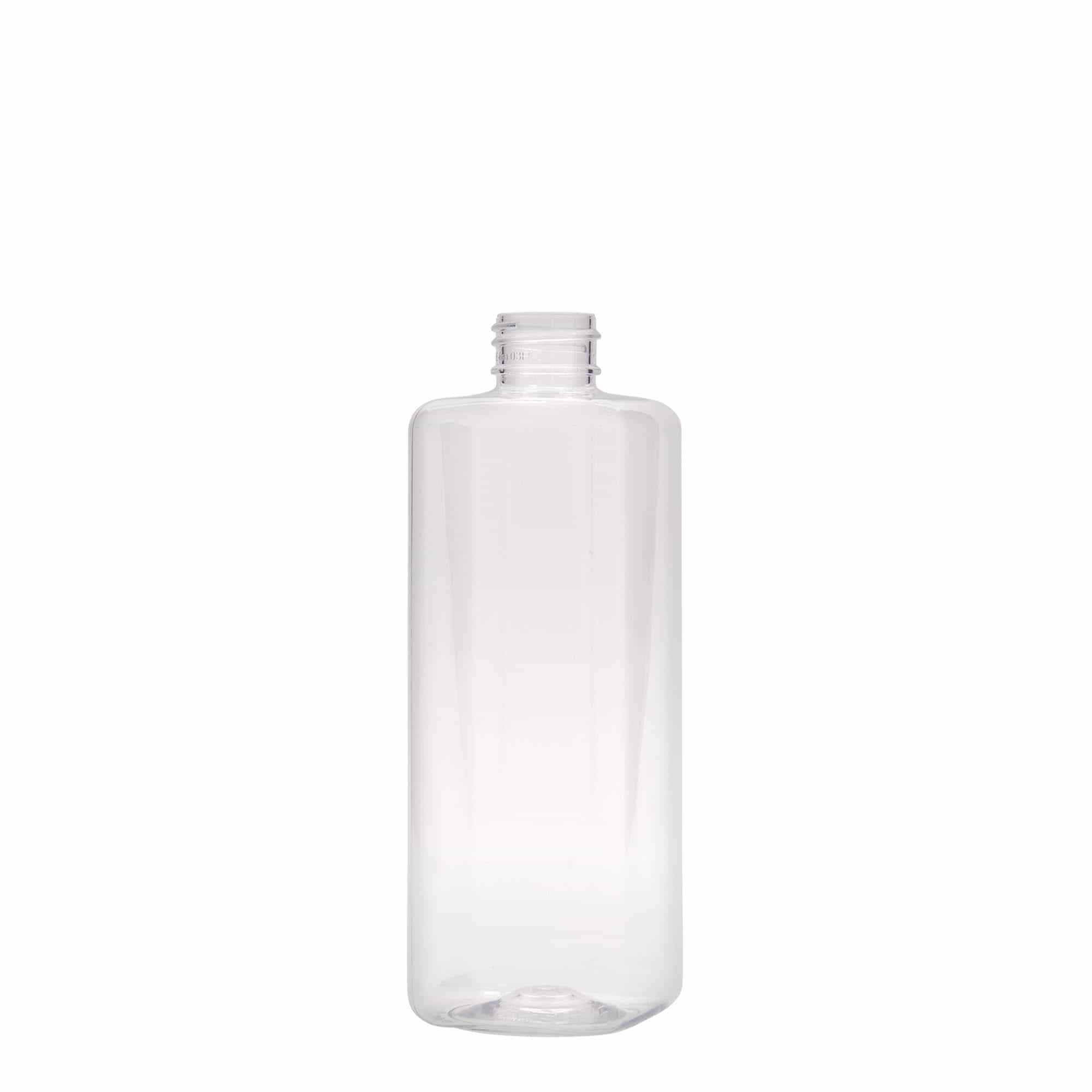 300 ml PET-flaska 'Karl', kvadratisk, plast, mynning: GPI 24/410