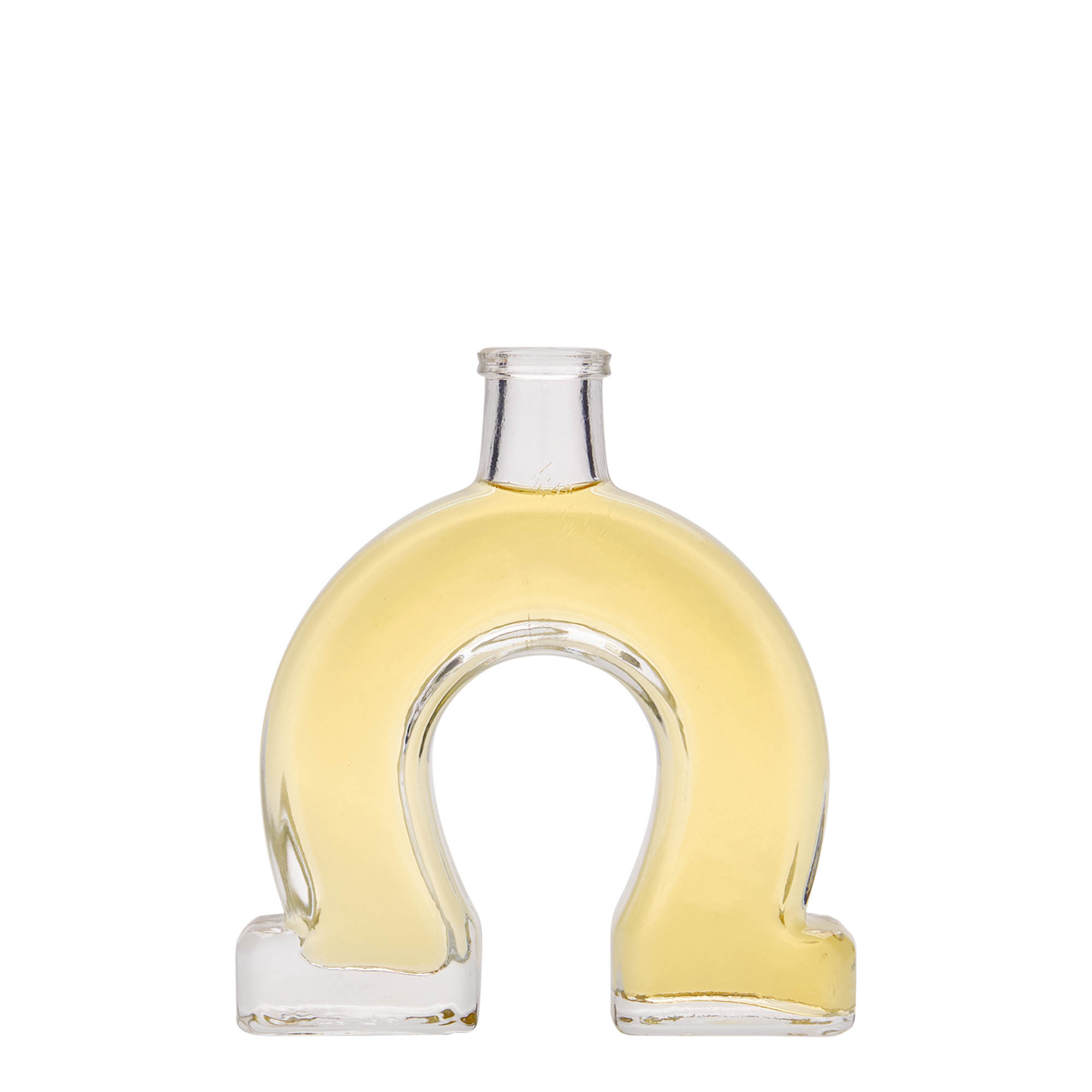 100 ml glasflaska 'Hästsko', öppning: kork