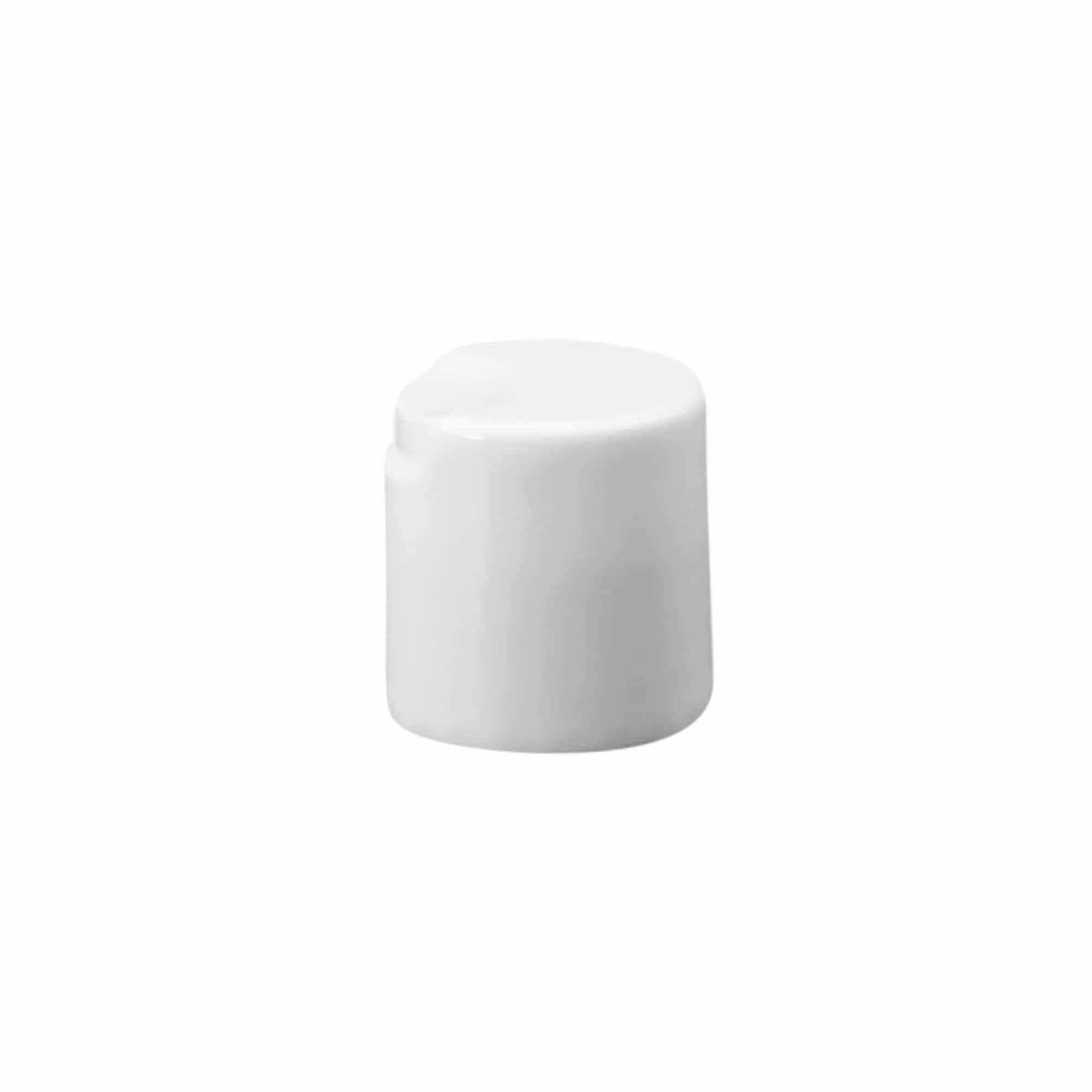 Skruvlock Disc Top, PP-plast, vitt, för mynning: 24/410
