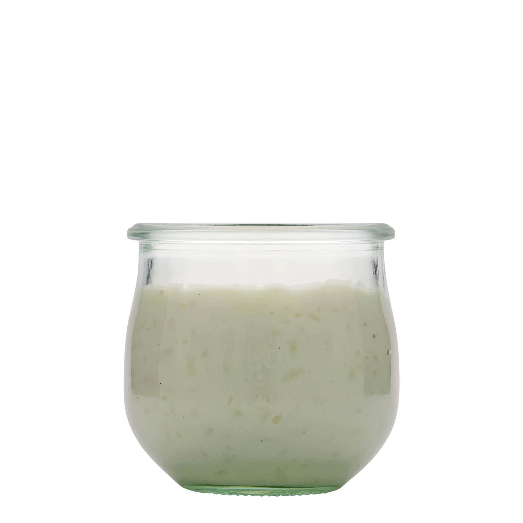 370 ml WECK tulpanformad burk, mynning: rund kant