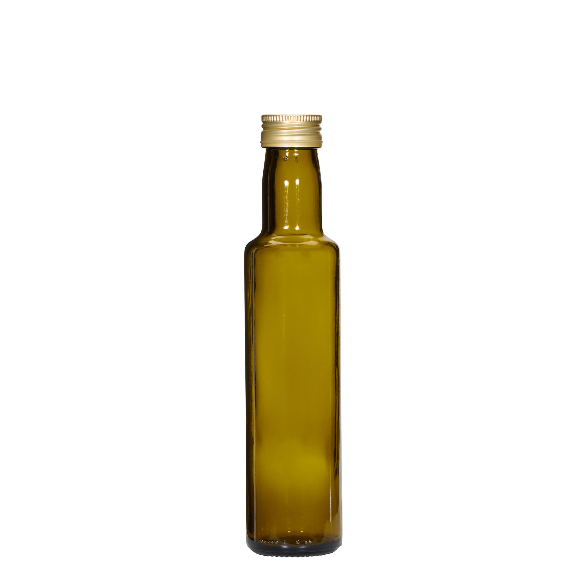 250 ml glasflaska 'Dorica', antikgrön, mynning: PP 31,5