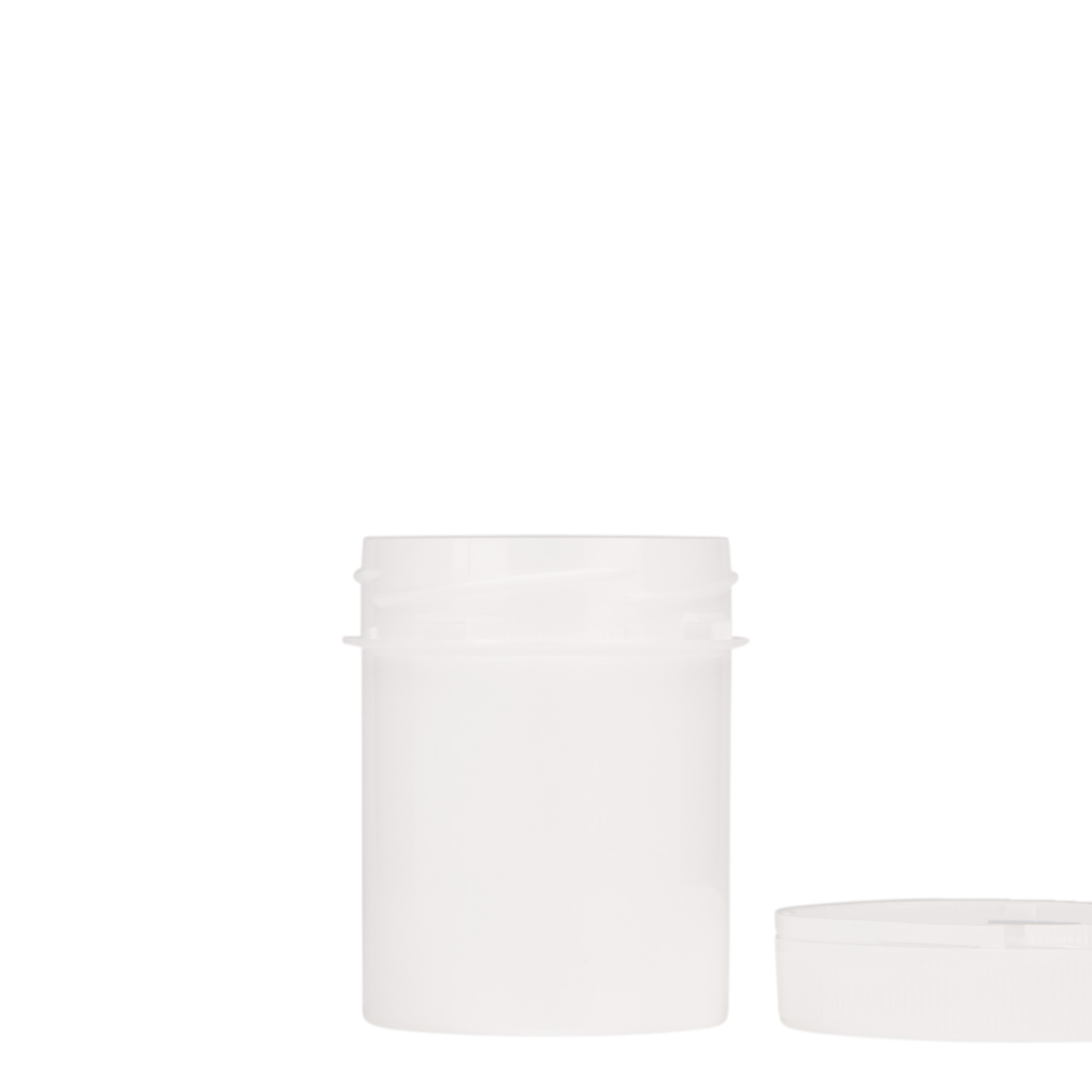 150 ml plastburk 'Securilock', PP, vit, öppning: skruvlock 150 ml plastburk 'Securilock', PP, vit, öppning: skruvlock