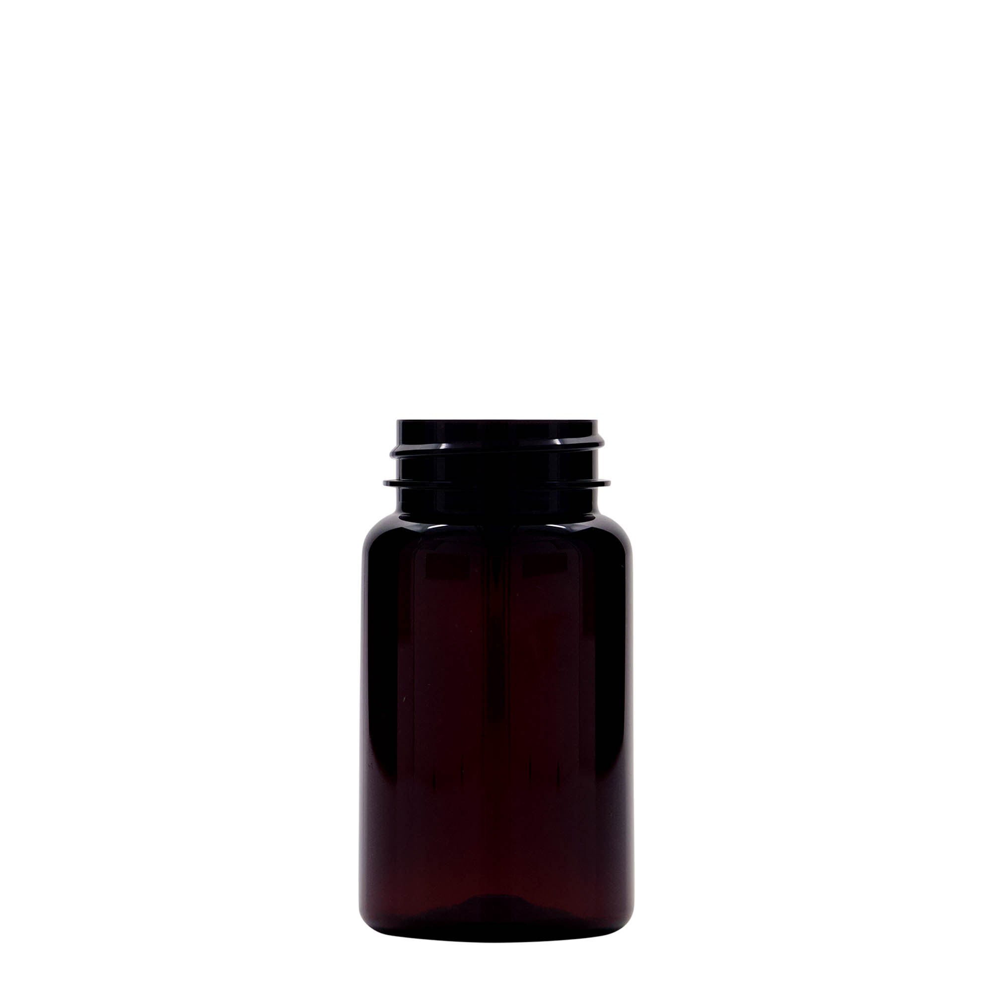 100 ml PET-flaska, plast, brun, öppning: 38/400 100 ml PET-flaska, plast, brun, öppning: 38/400