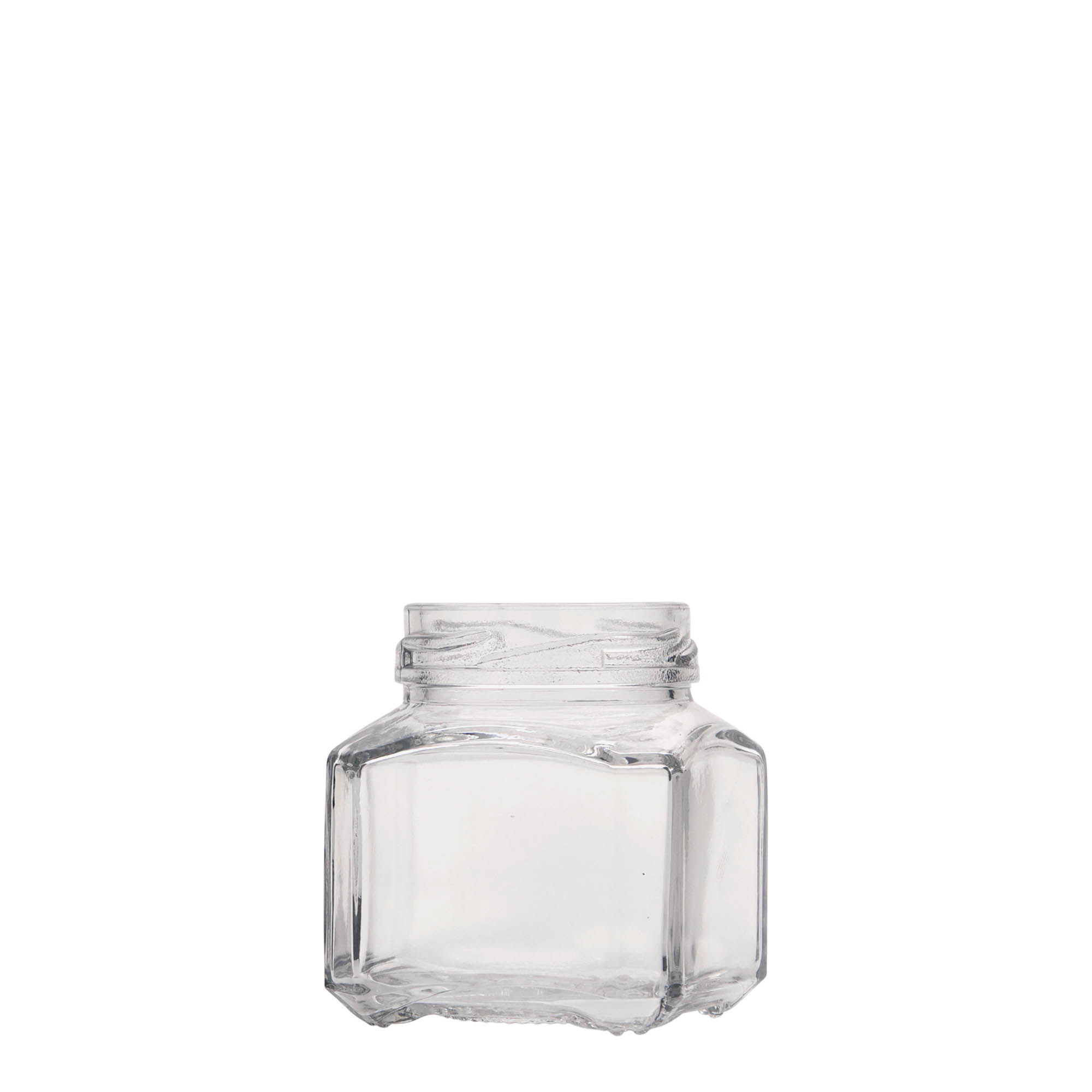 106 ml Fyrkantigt glas 'Milano', öppning: Twist-Off (TO 48)