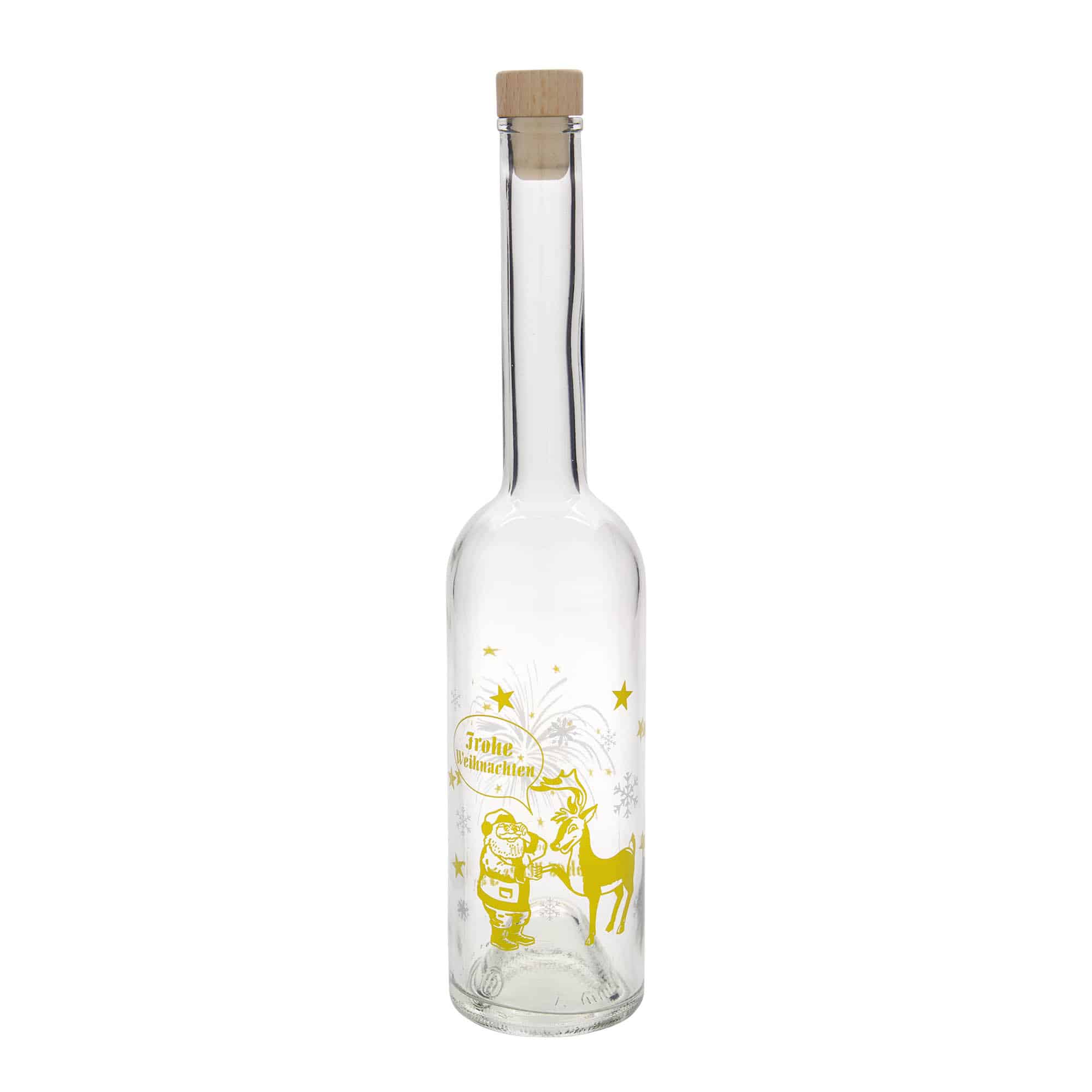 500 ml glasflaska 'Opera', motiv: fyrverkeri, öppning: kork