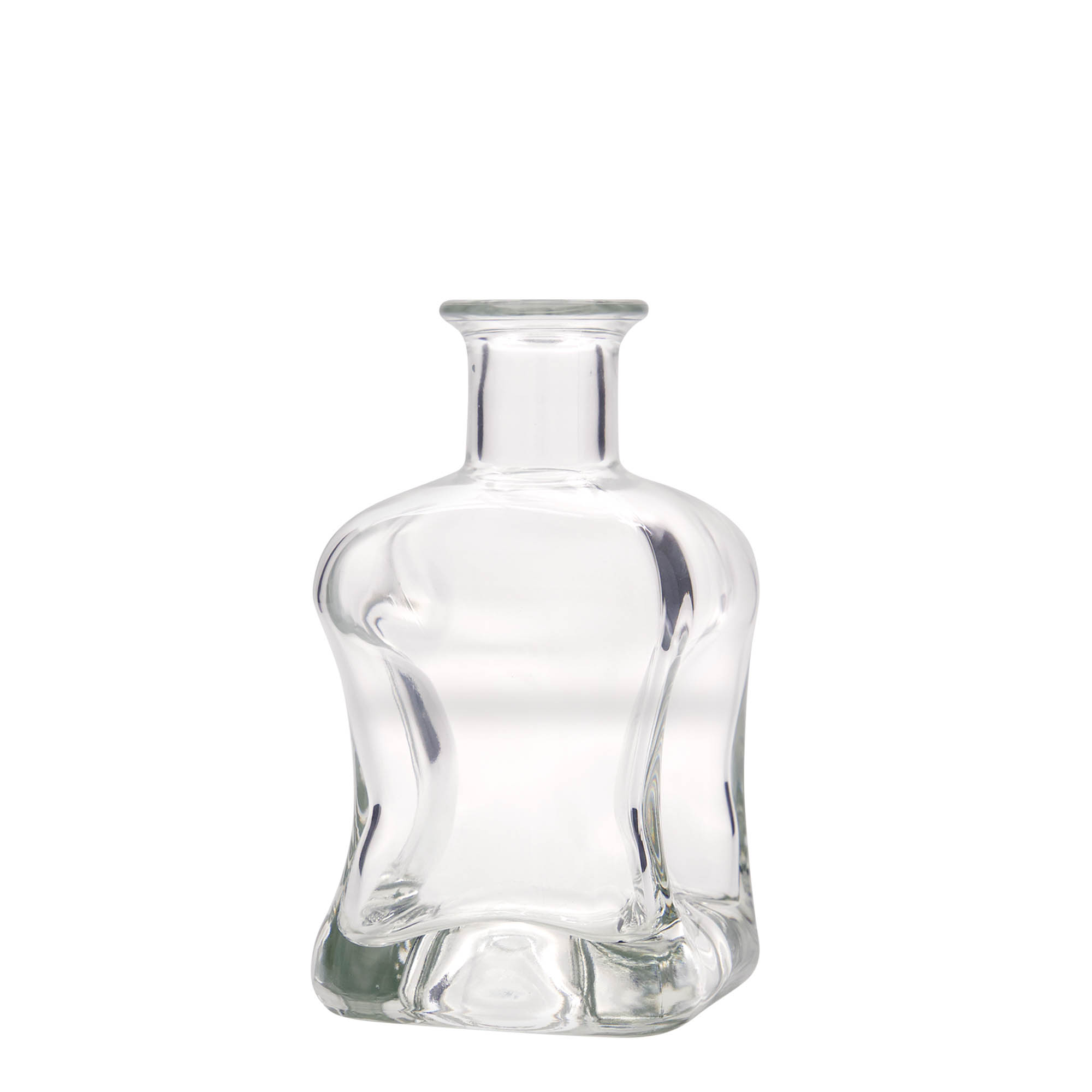 350 ml glasflaska 'Dublin', kvadratisk, mynning: kork
