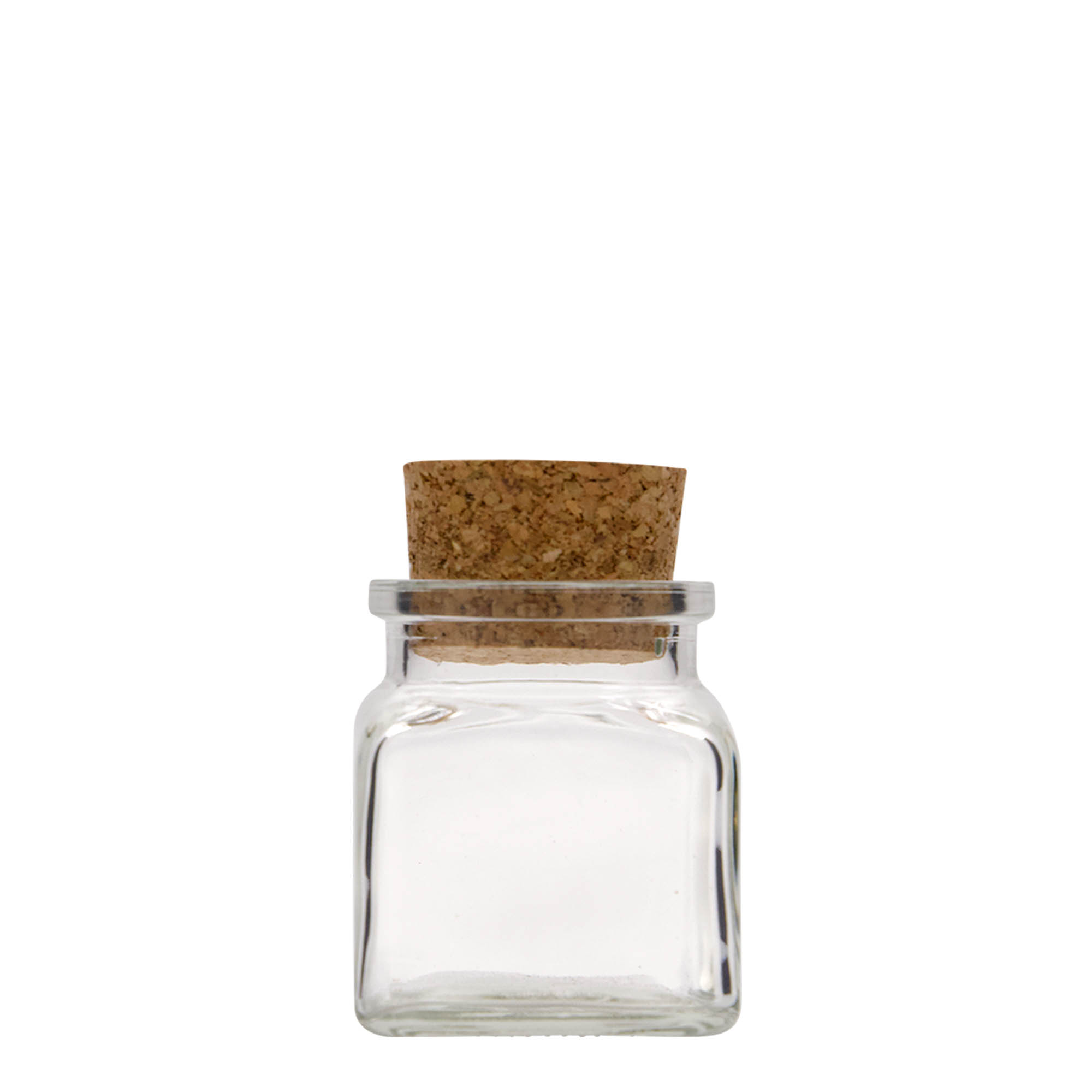 120 ml korkglas, fyrkantigt, mynning: kork