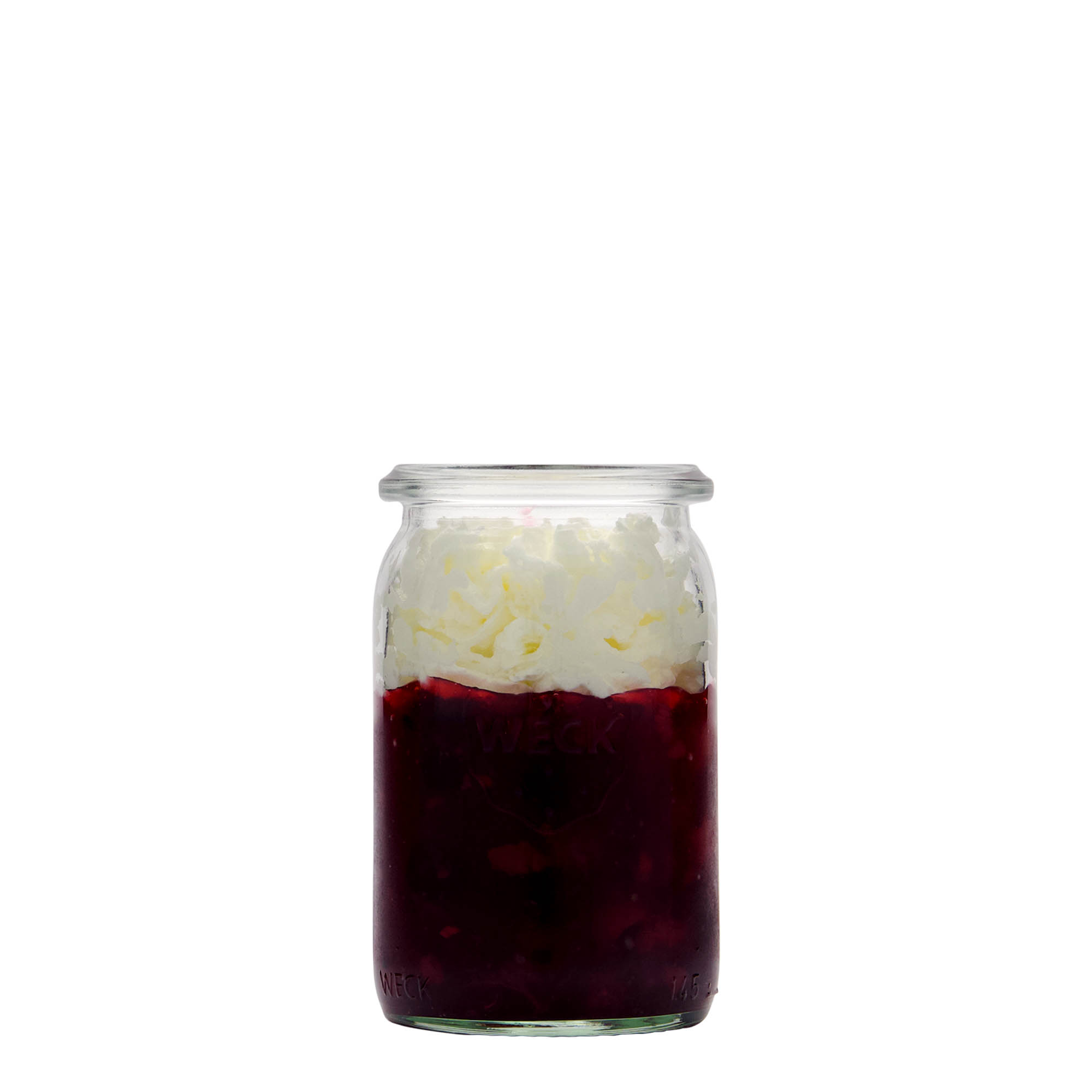 145 ml WECK-cylinderglas, mynning: rund kant 145 ml WECK-cylinderglas, mynning: rund kant