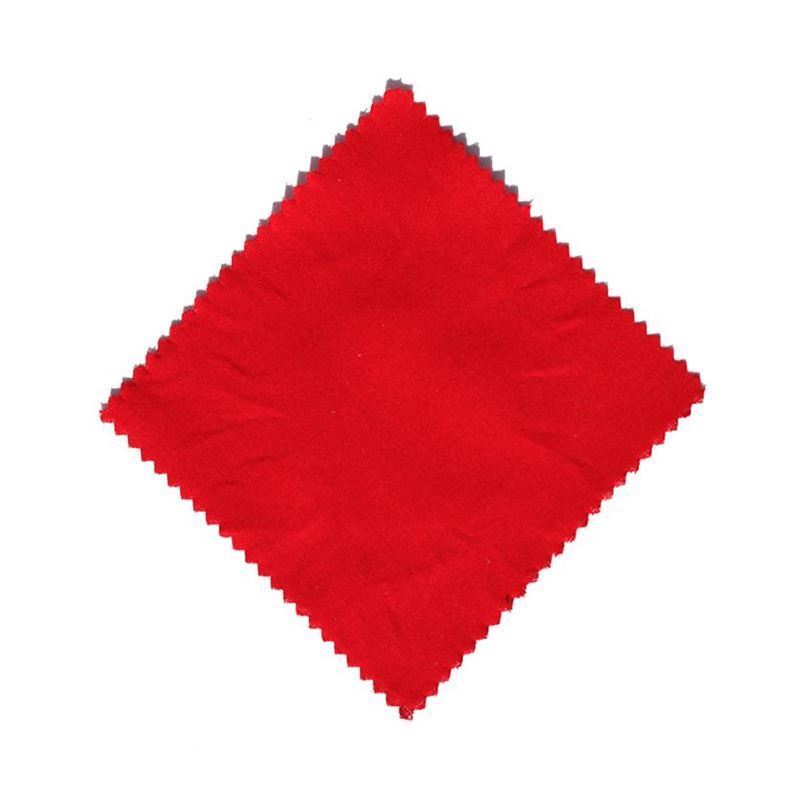 Tygrundel för syltburk 15x15, kvadratisk, textil, röd, mynning: TO58-TO82