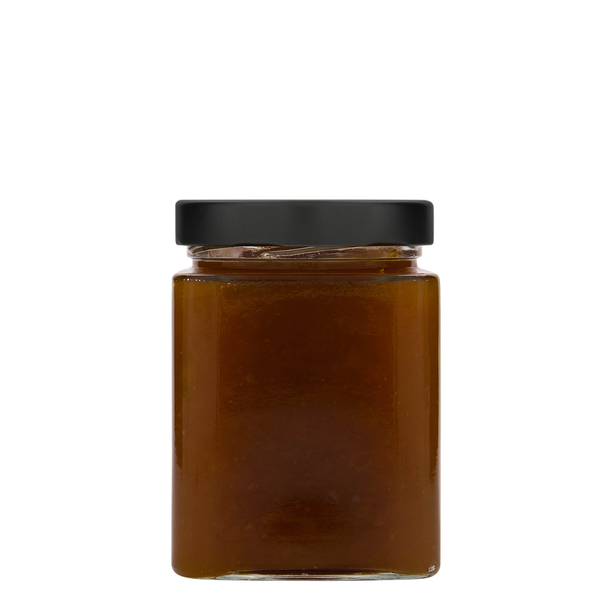 580 ml fyrkantigt glas 'Ikarus', öppning: Deep-Twist-Off (DTO 82)
