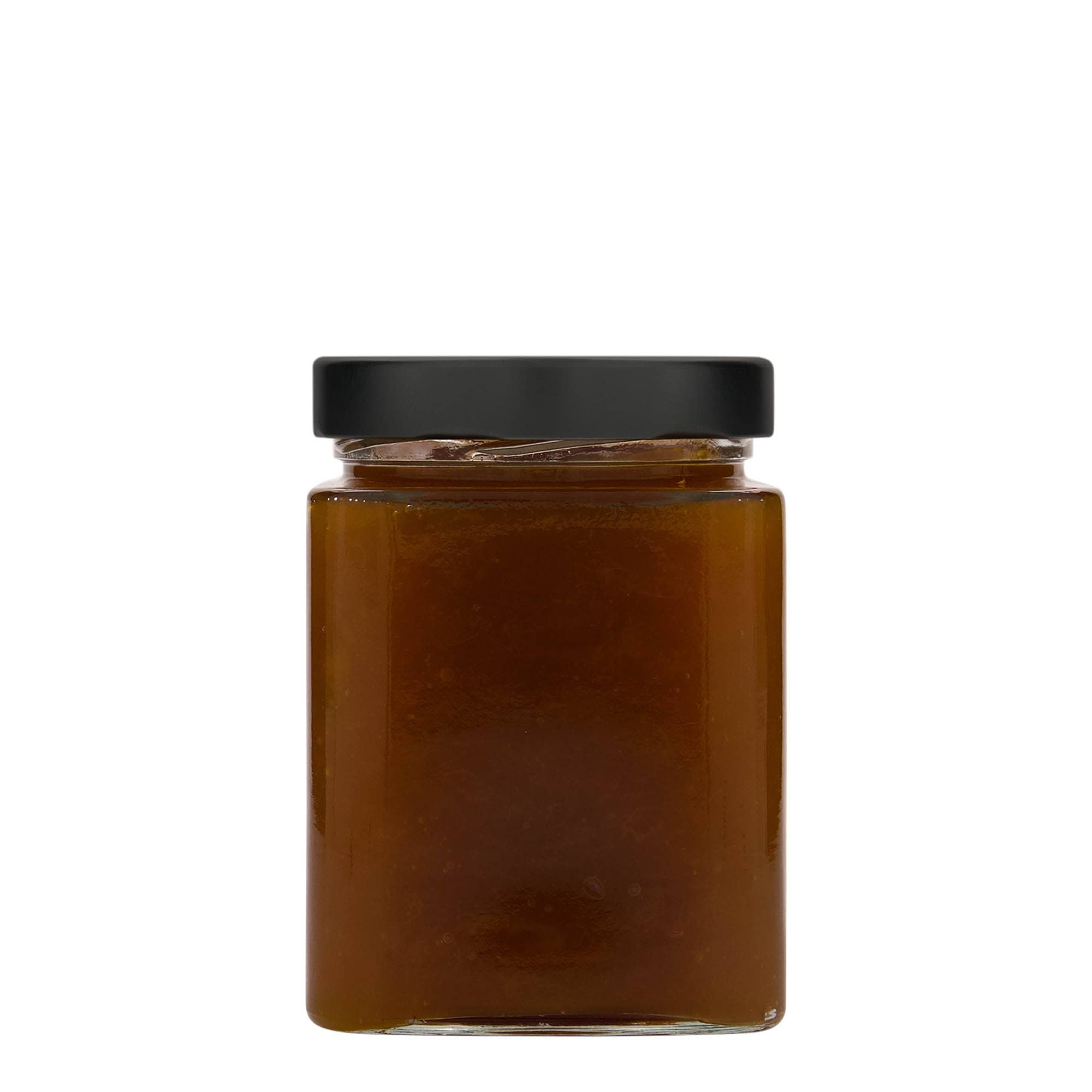 580 ml fyrkantigt glas 'Ikarus', öppning: Deep-Twist-Off (DTO 82)