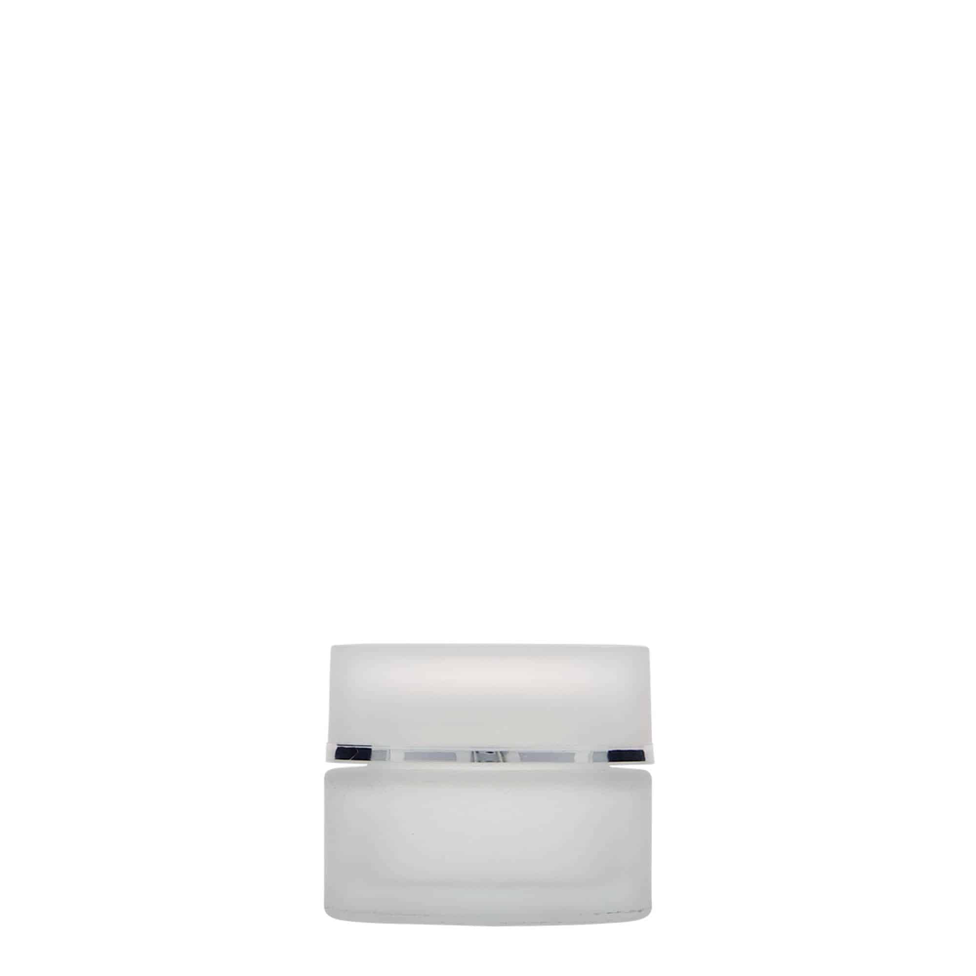 15 ml burk 'Platin Edition', glas, frostad, mynning: skruvkapsel