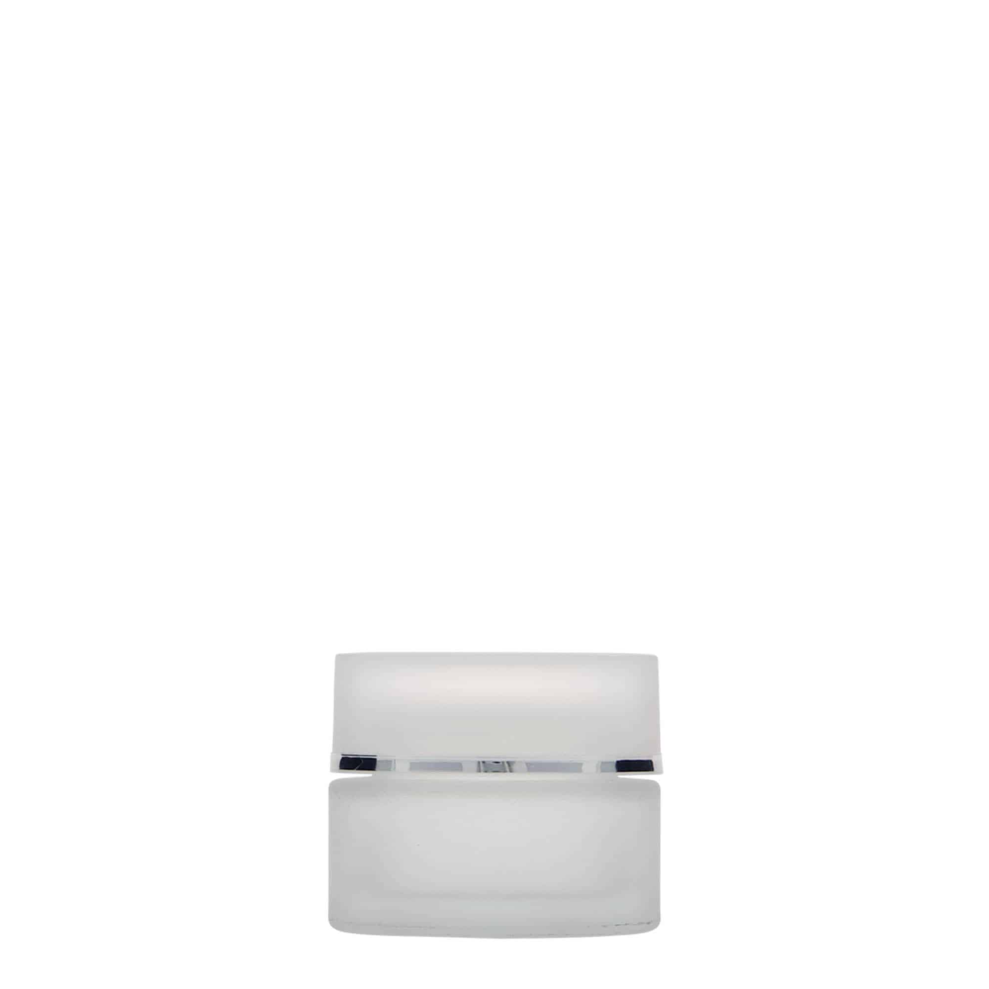 15 ml burk 'Platin Edition', glas, frostad, öppning: skruvlock
