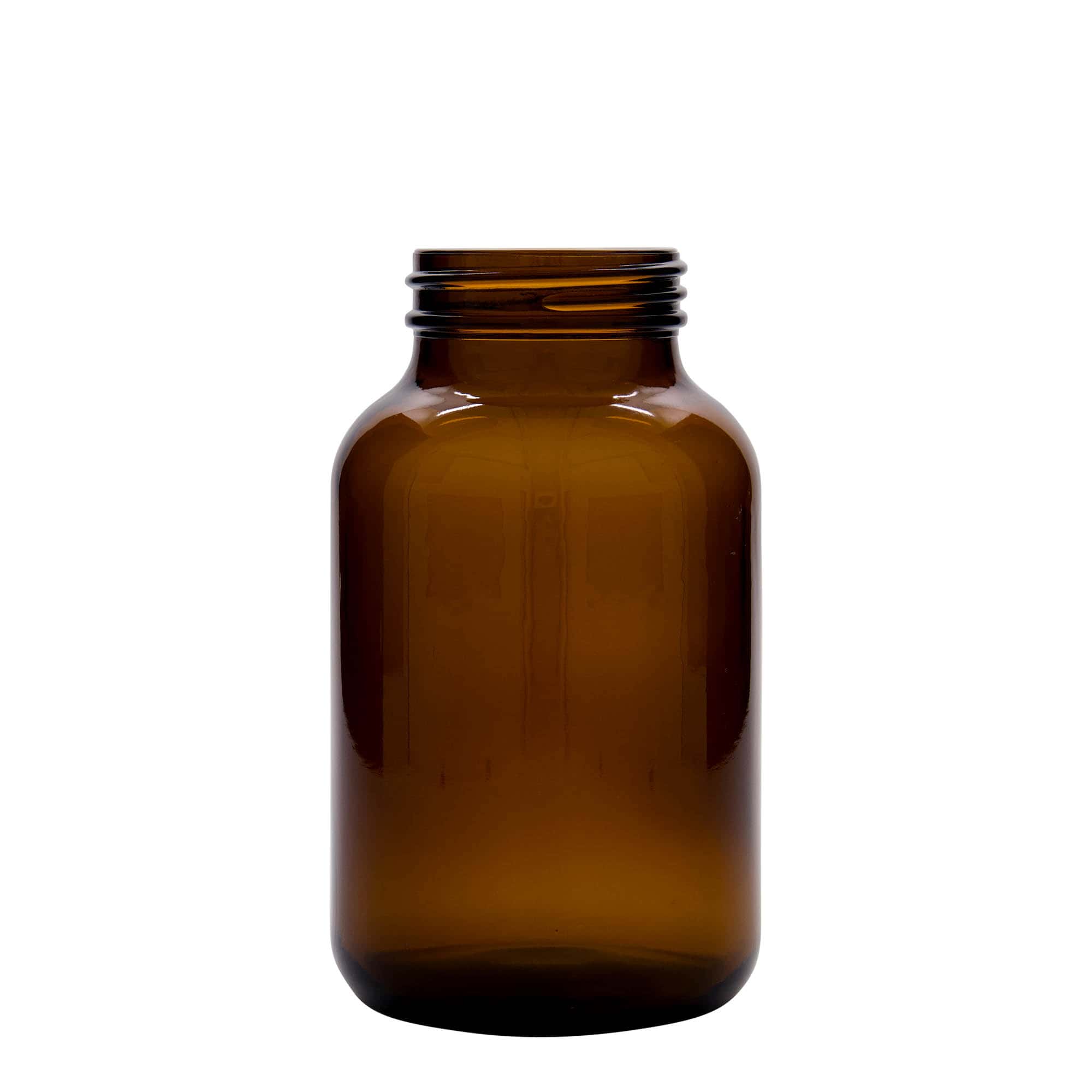 1 000 ml burk med bred hals, brun, mynning: DIN 68 1 000 ml burk med bred hals, brun, mynning: DIN 68