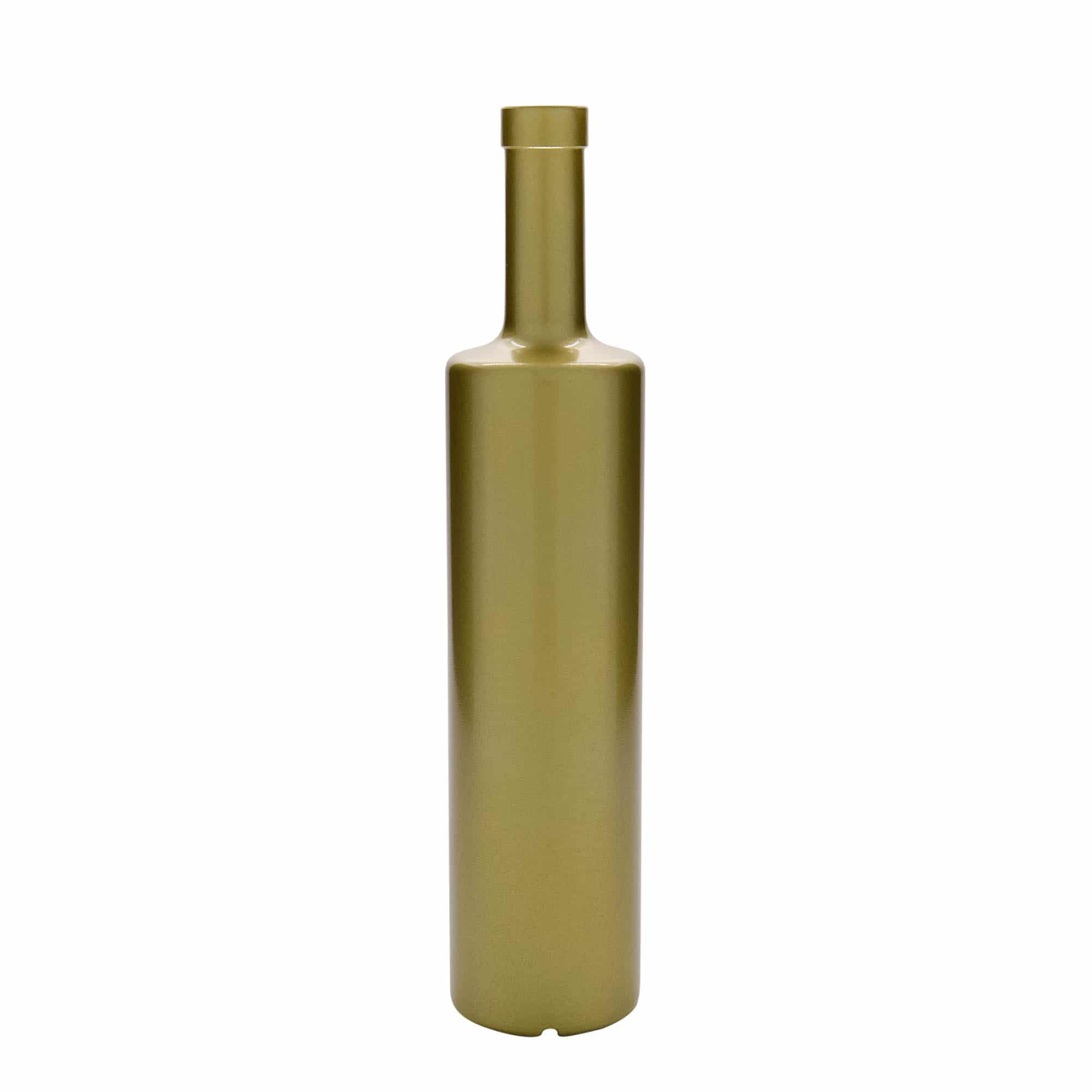 700 ml glasflaska 'Centurio', guld, mynning: kork