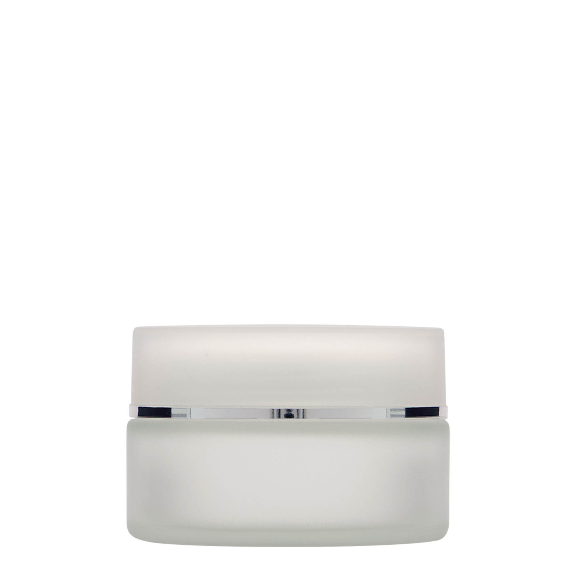 100 ml burk 'Platin Edition', glas, frostad, öppning: skruvlock