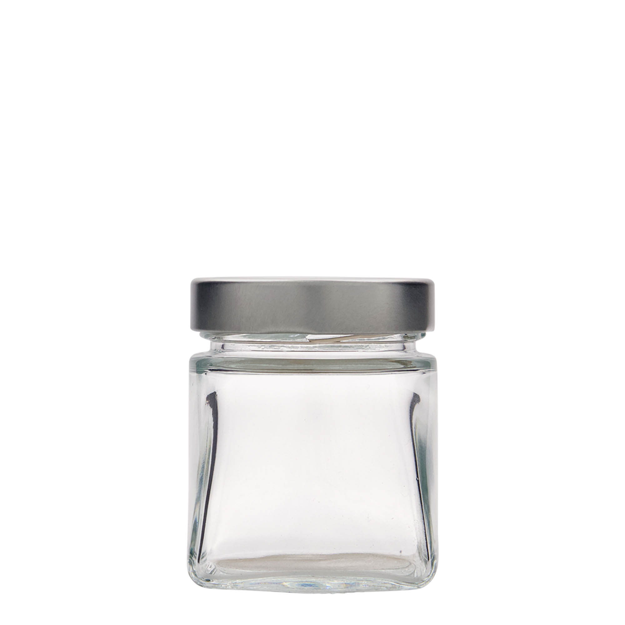 212 ml fyrkantigt glas 'Luxor', öppning: Deept-Twist-Off (DTO 63)