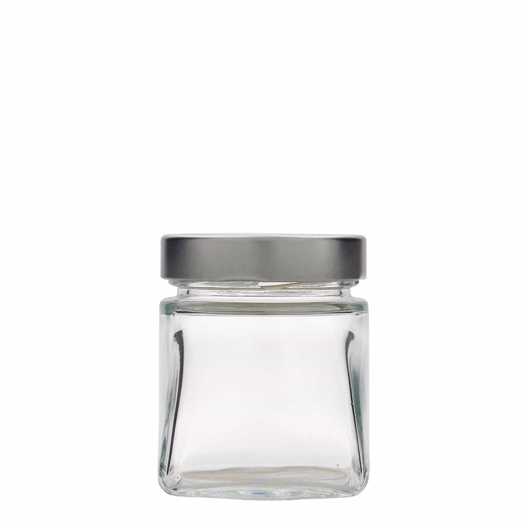 212 ml fyrkantigt glas 'Luxor', öppning: Deept-Twist-Off (DTO 63)