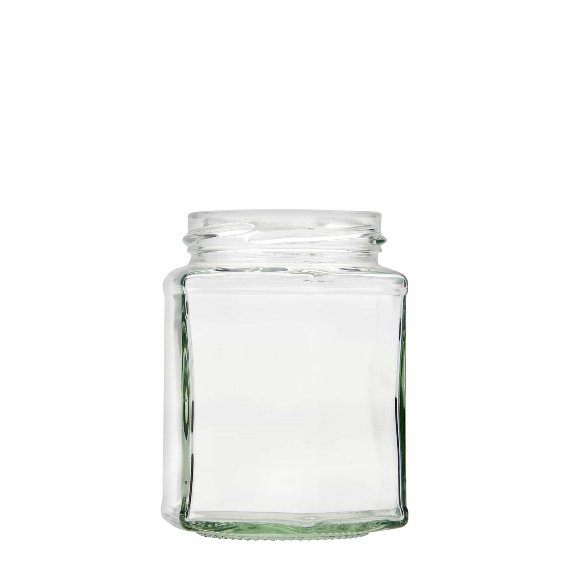 324 ml hexagonal burk, mynning: twist off (TO 66)