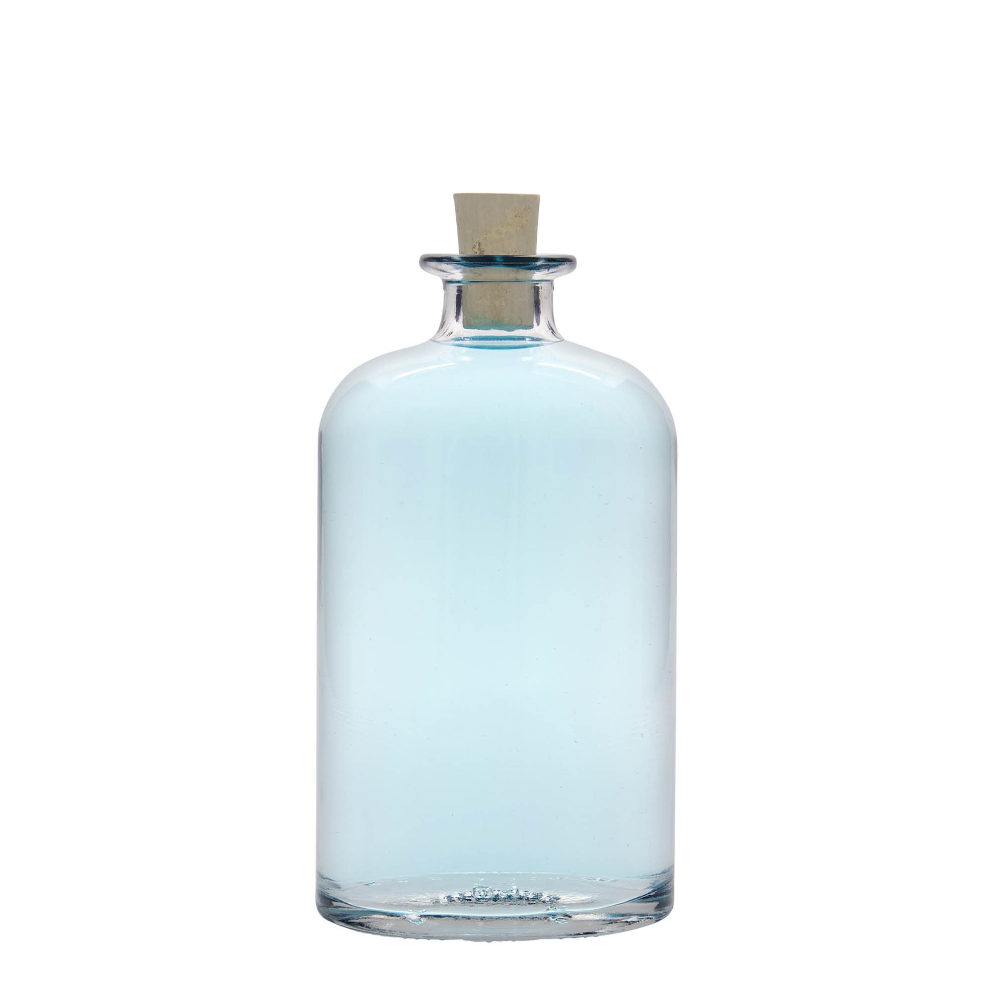 500 ml glasflaska 'Dundee', oval, öppning: kork