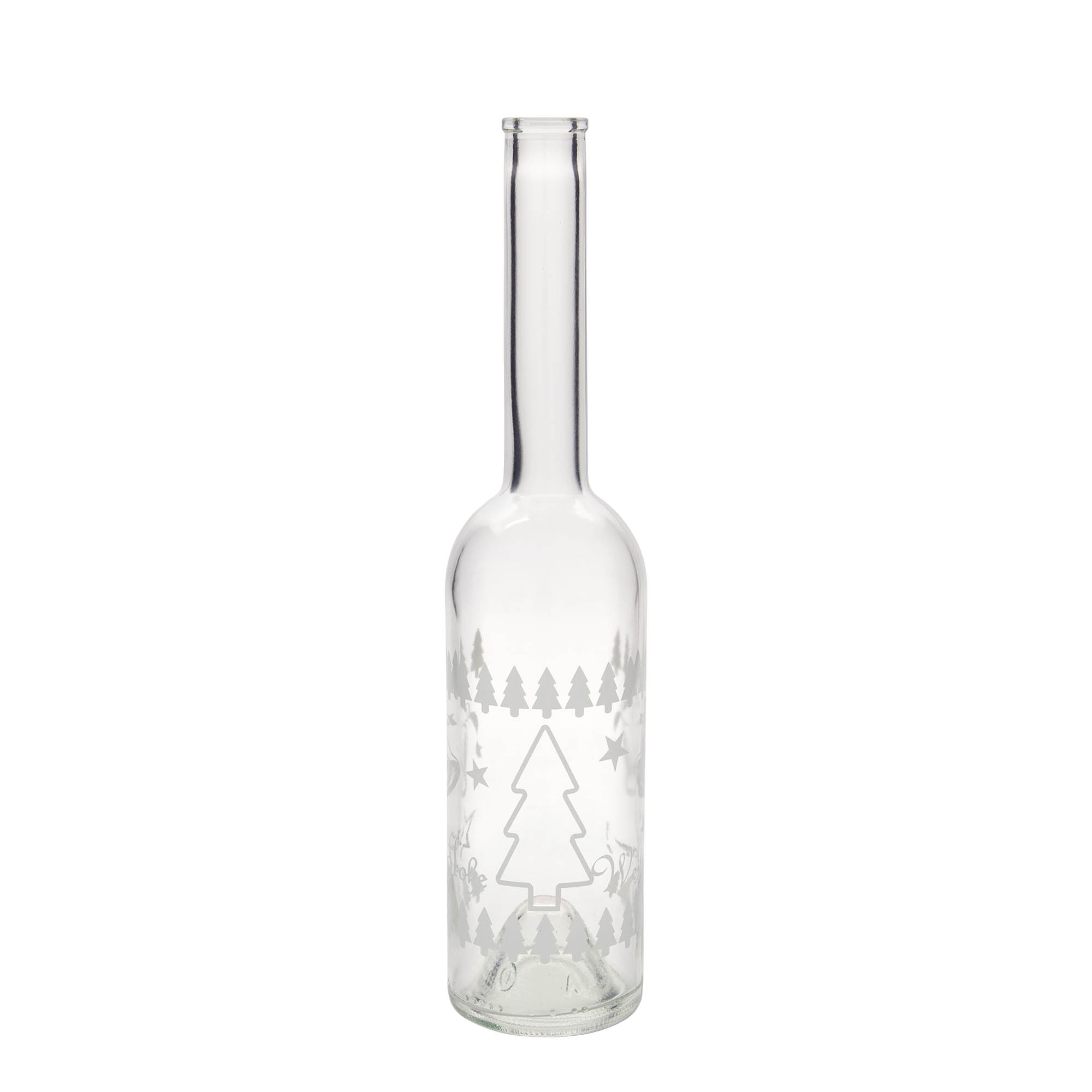 500 ml glasflaska 'Opera', motiv: klassisk jul, öppning: kork 500 ml glasflaska 'Opera', motiv: klassisk jul, öppning: kork