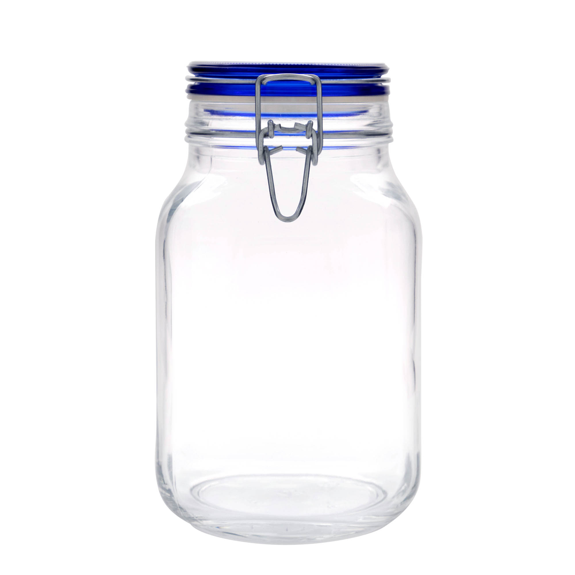 2.000 ml trådbygelglas 'Fido' blått lock, fyrkantigt, öppning: trådbygelstängning 2.000 ml trådbygelglas 'Fido' blått lock, fyrkantigt, öppning: trådbygelstängning