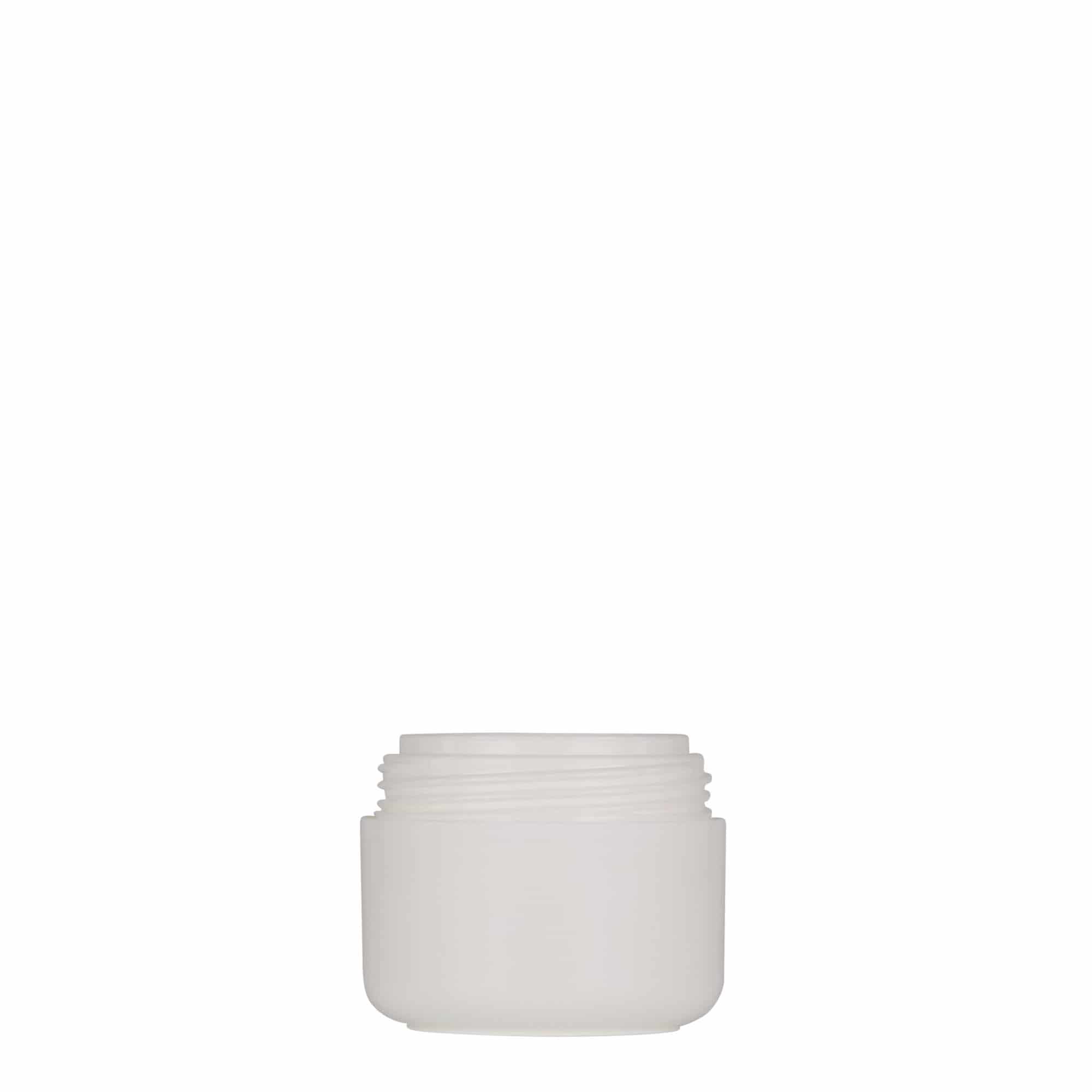 30 ml plastburk 'Bianca', PP, vit, öppning: skruvlock