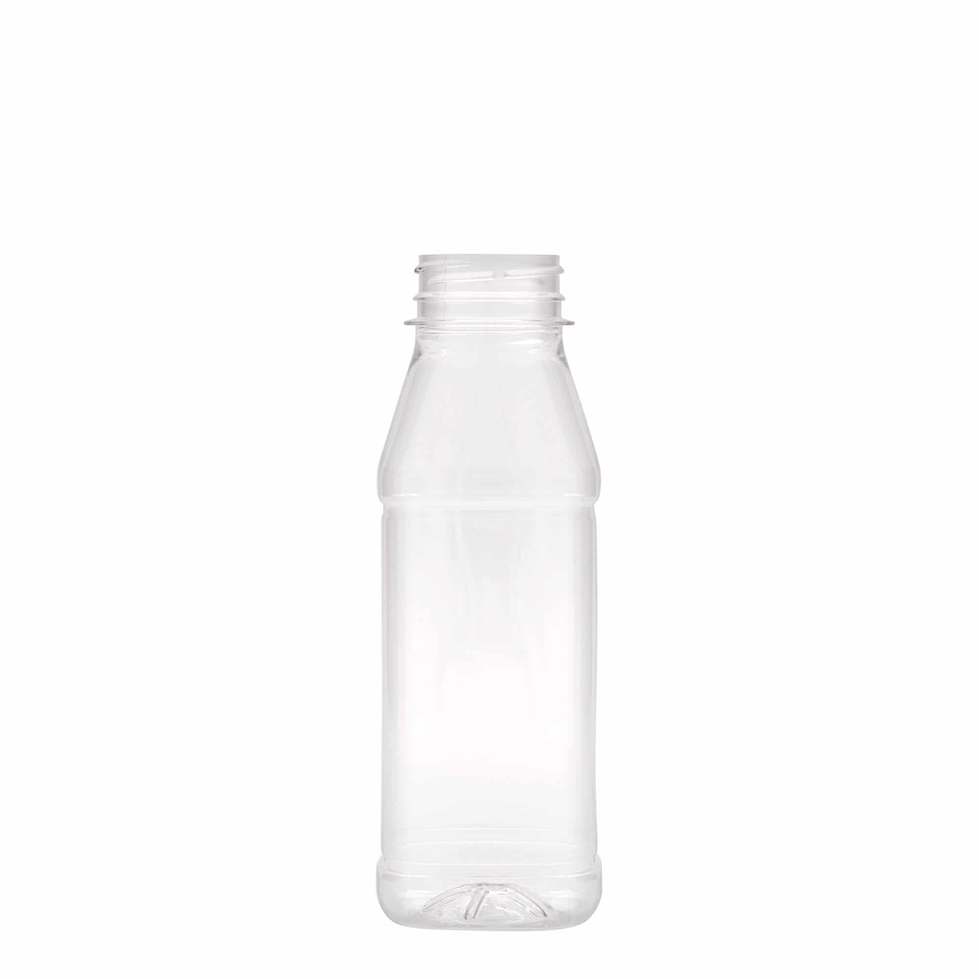 330 ml PET-flaska 'Milk and Juice Carré', kvadratisk, plast, mynning: 38 mm 330 ml PET-flaska 'Milk and Juice Carré', kvadratisk, plast, mynning: 38 mm