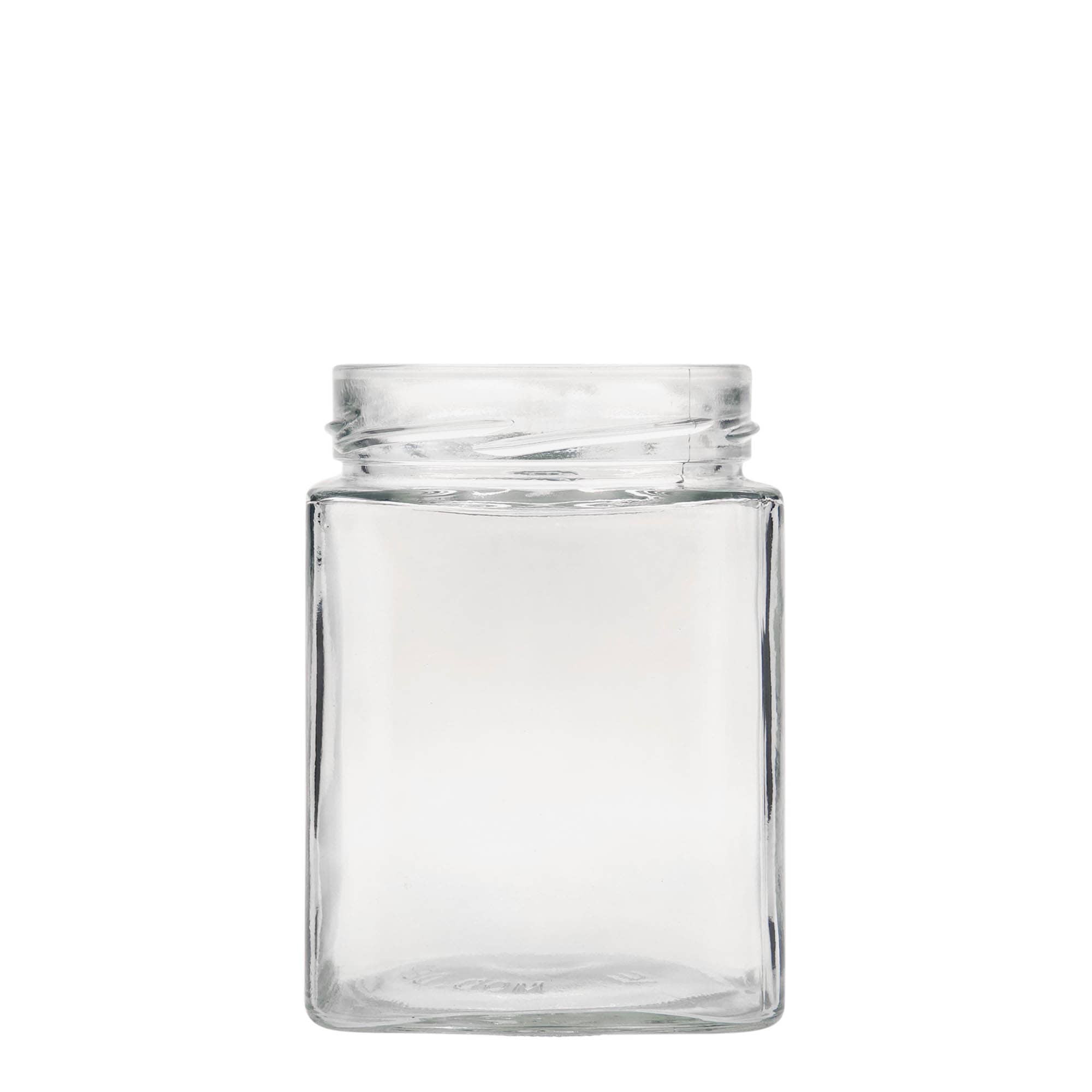 580 ml fyrkantigt glas 'Ikarus', öppning: Deep-Twist-Off (DTO 82)